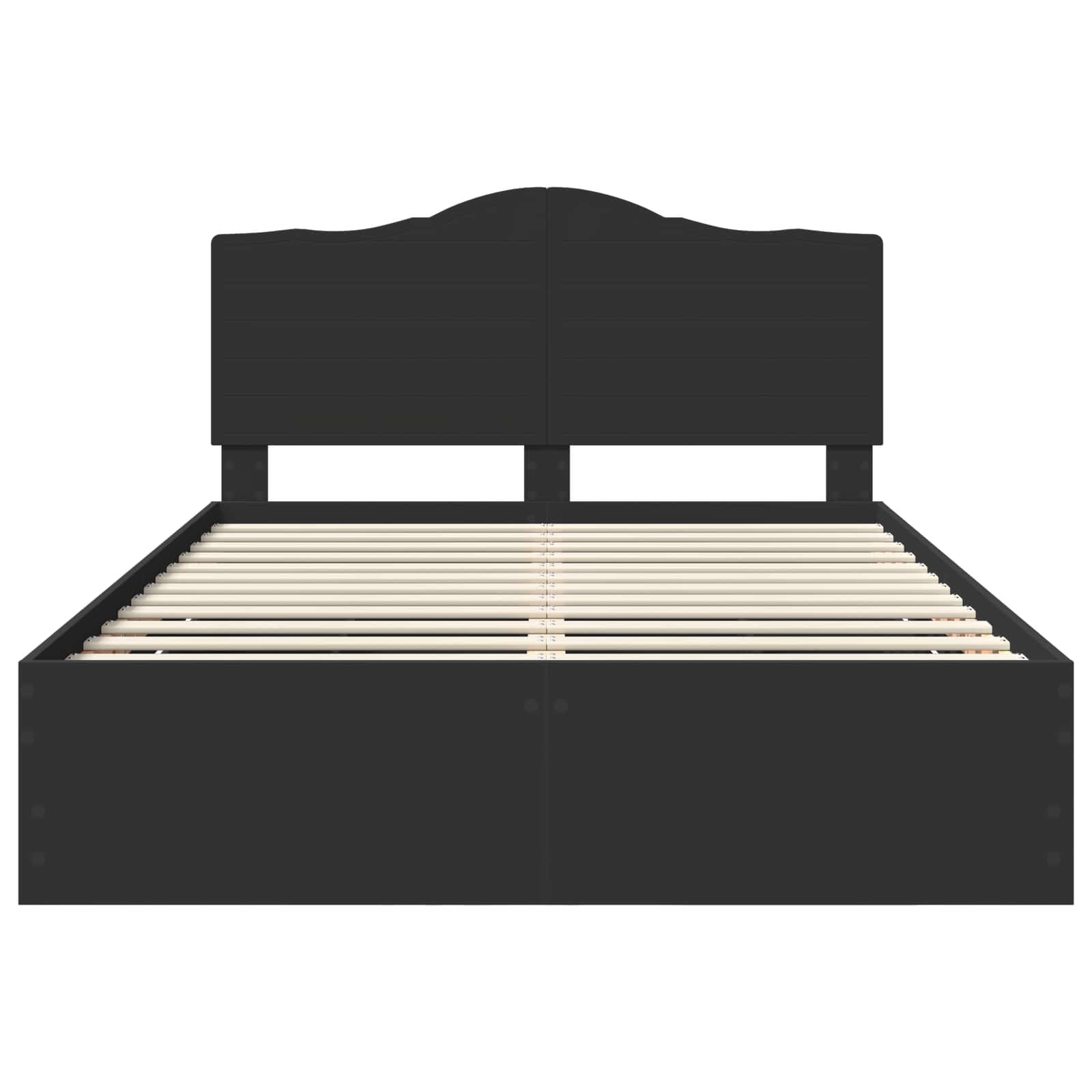 Bedframe met lade met opslag Zwart 150 x 200 cm Ingenieurshout is nu te koop bij PeponiXL, paradijselijk wonen!