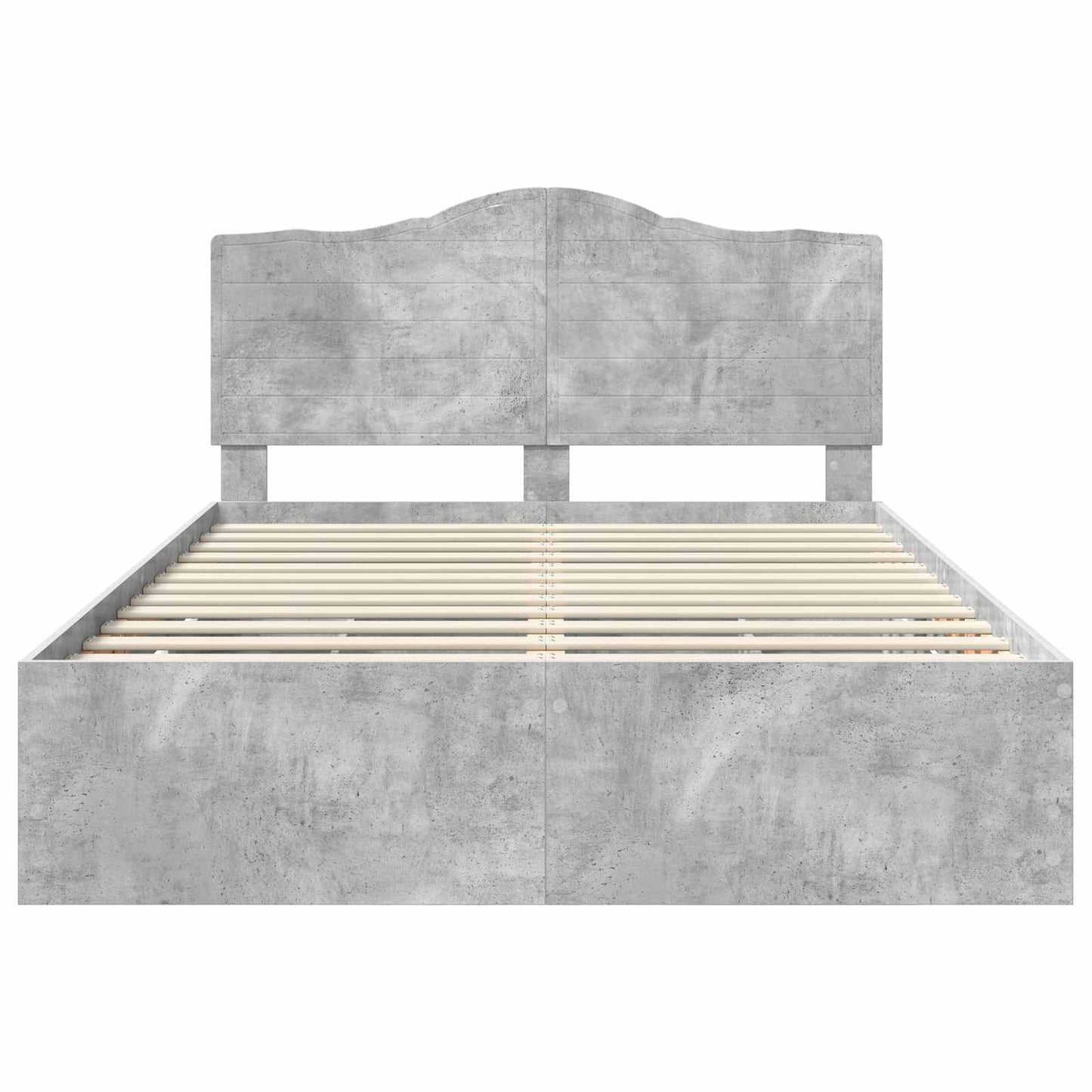 Bedframe met lade Betongrijs 150 x 200 cm Ingenieurshout is nu te koop bij PeponiXL, paradijselijk wonen!