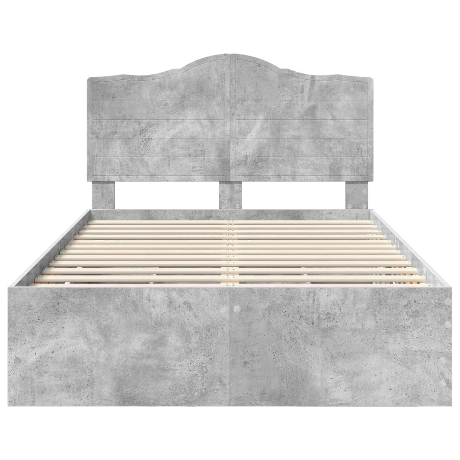 Bedframe met lade Beton Grijs 135 x 190 cm Ingenieurshout is nu te koop bij PeponiXL, paradijselijk wonen!