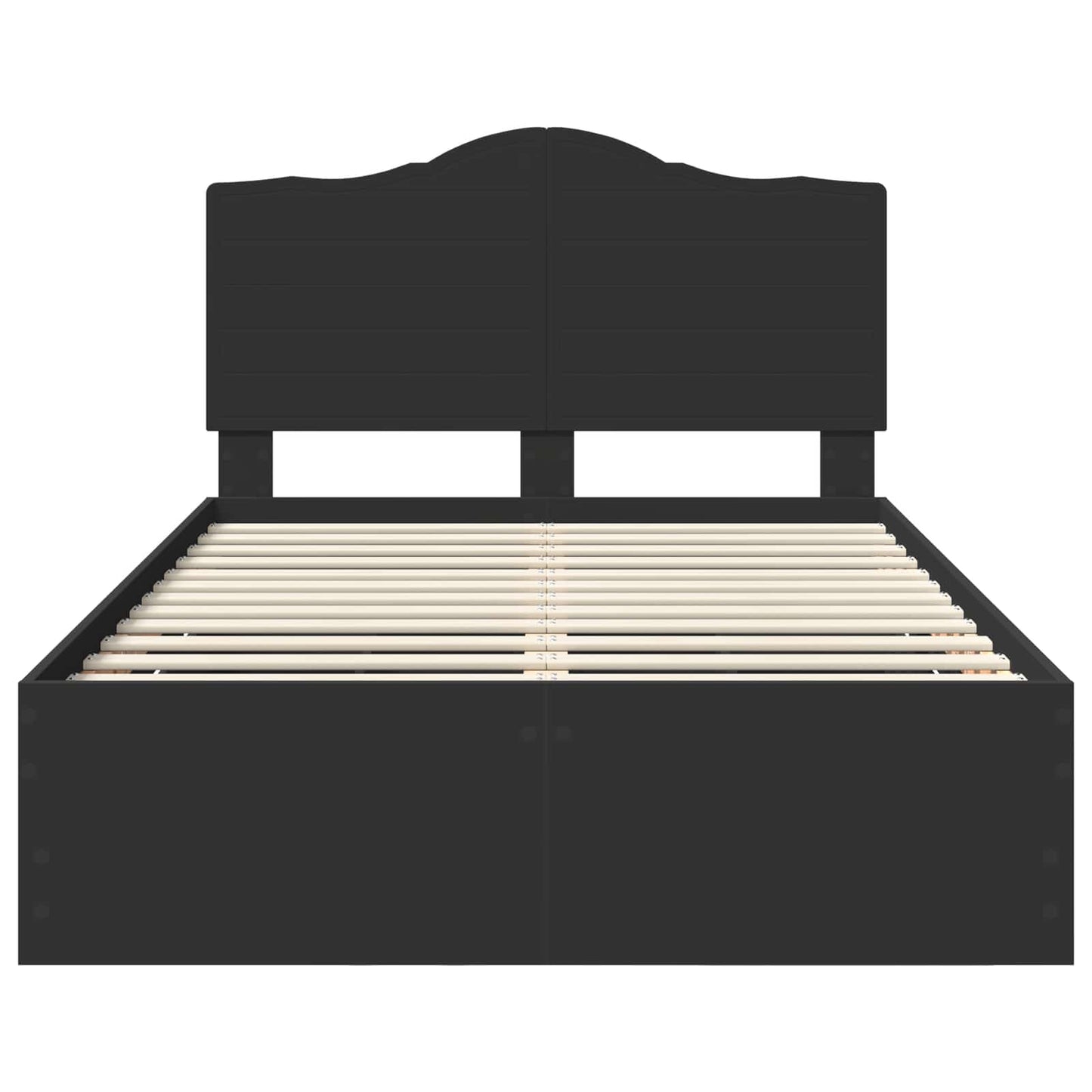 Bedframe met lade met opslag Zwart 120 x 190 cm Ingenieurshout is nu te koop bij PeponiXL, paradijselijk wonen!