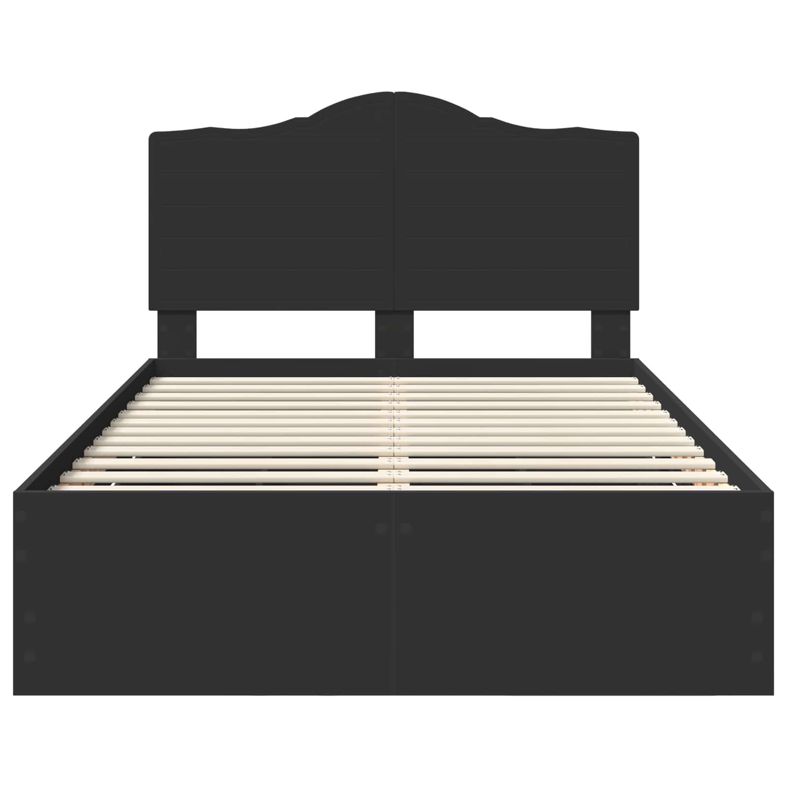 Bedframe met lade met opslag Zwart 120 x 190 cm Ingenieurshout is nu te koop bij PeponiXL, paradijselijk wonen!