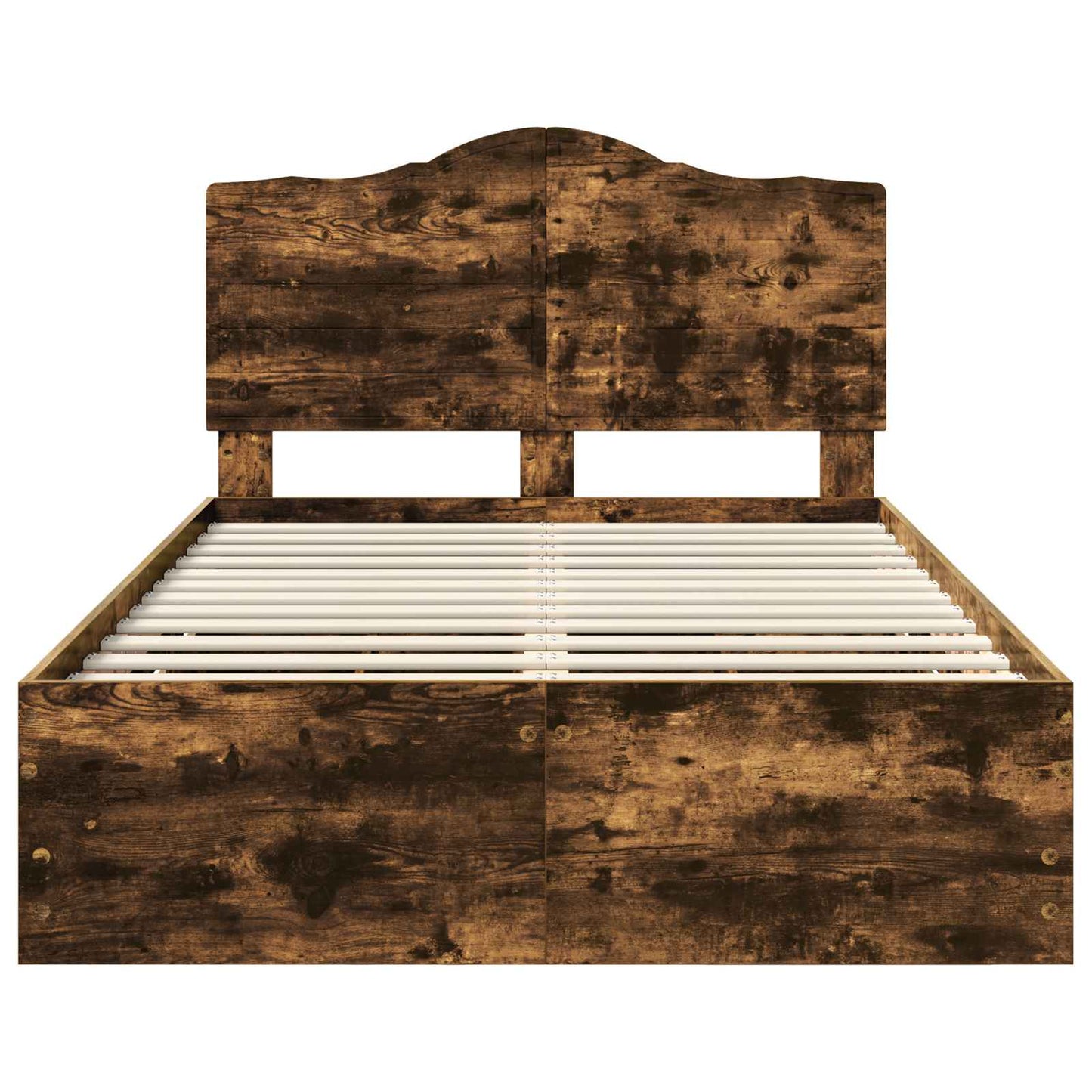 Bedframe met lade Gerookte Eik 120 x 190 cm Ingenieurshout is nu te koop bij PeponiXL, paradijselijk wonen!