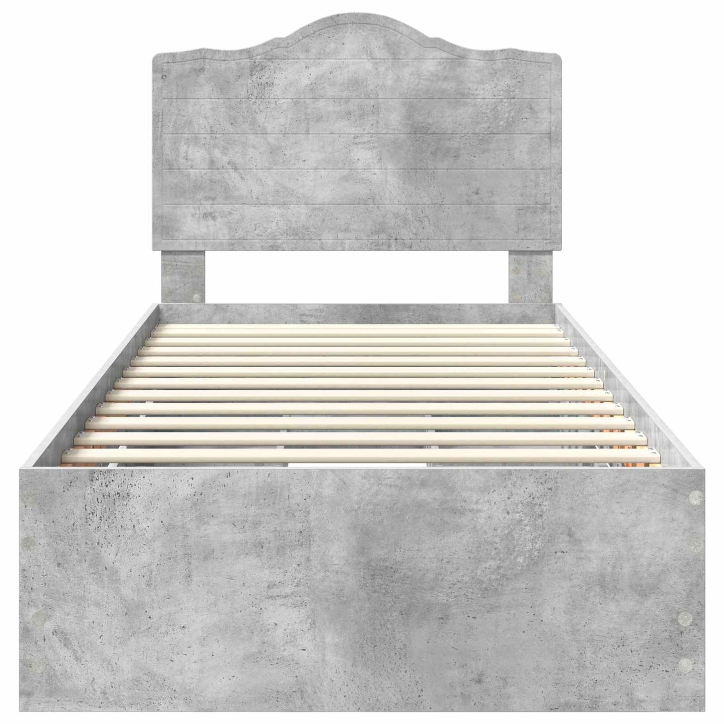 Bedframe met lade Beton Grijs 75 x 190 cm Ingenieurshout is nu te koop bij PeponiXL, paradijselijk wonen!