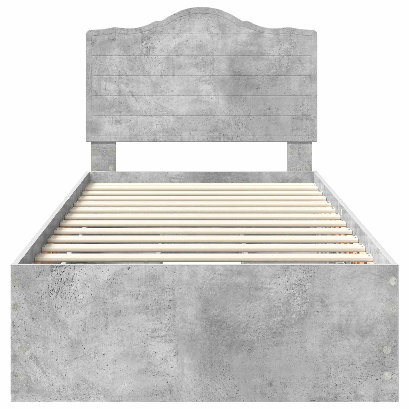 Bedframe met lade Beton Grijs 75 x 190 cm Ingenieurshout is nu te koop bij PeponiXL, paradijselijk wonen!