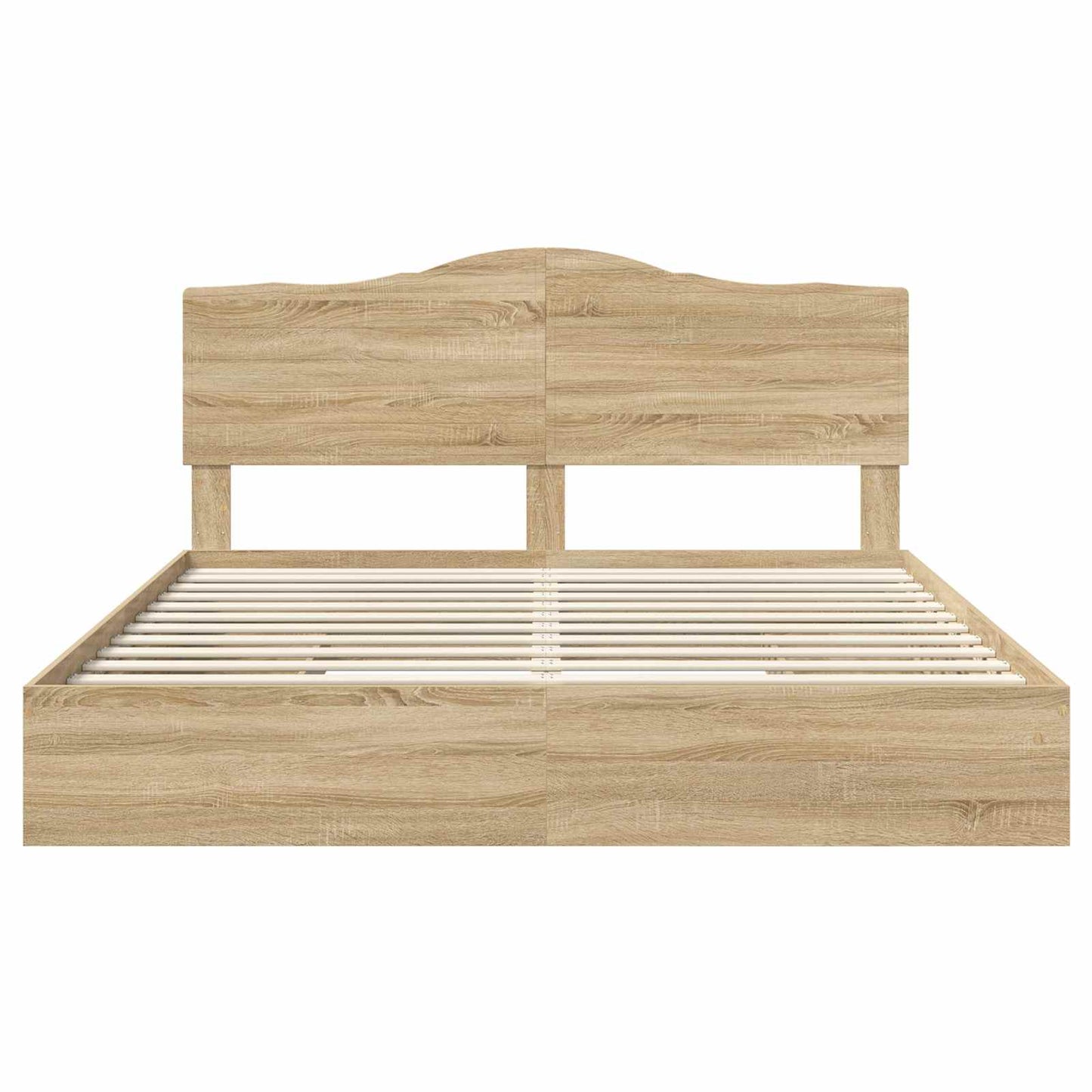 Opslag bed met lade Sonoma Eiken 180 x 200 cm Bewerkt hout is nu te koop bij PeponiXL, paradijselijk wonen!