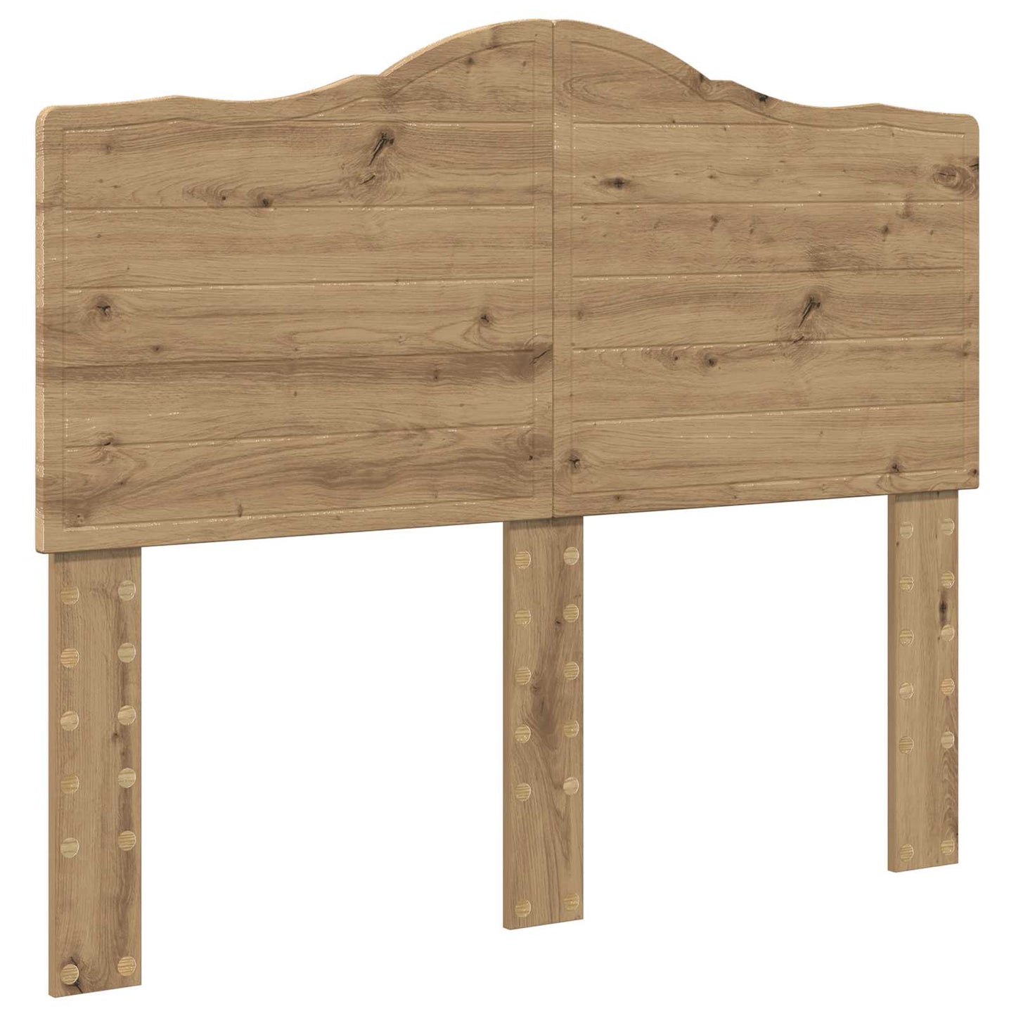 Bedframe met hoofdeinde Artisan Eiken 120 x 190 cm Bewerkt hout is nu te koop bij PeponiXL, paradijselijk wonen!