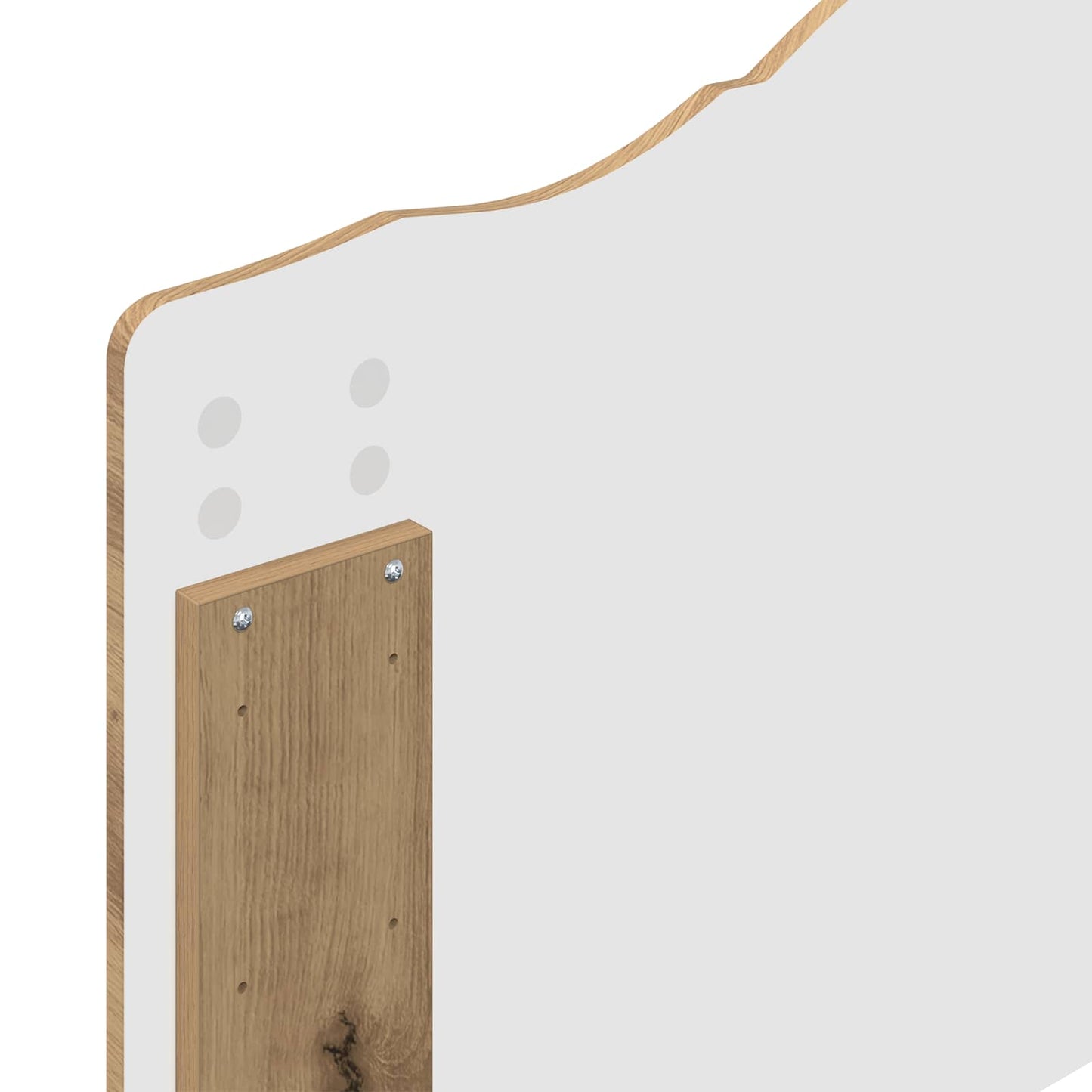 Bedframe met hoofdeinde Artisan Eiken 90 x 190 cm Bewerkt hout is nu te koop bij PeponiXL, paradijselijk wonen!