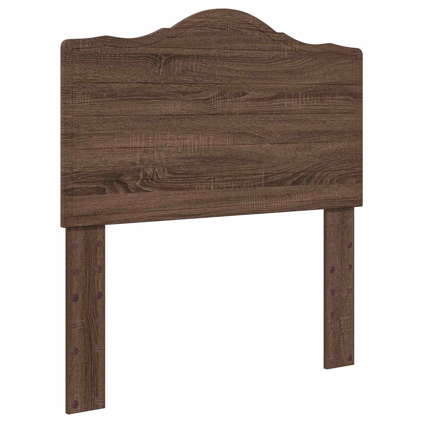 Bedframe met hoofdeinde Bruin Eiken 70 x 190 cm Bewerkt hout is nu te koop bij PeponiXL, paradijselijk wonen!