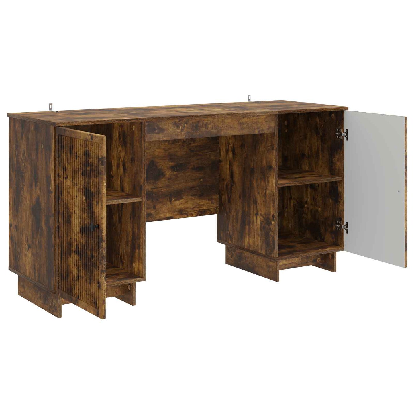 Bureau Gerookt eiken Bewerkt hout 142,5 x 50 x 75 cm is nu te koop bij PeponiXL, paradijselijk wonen!