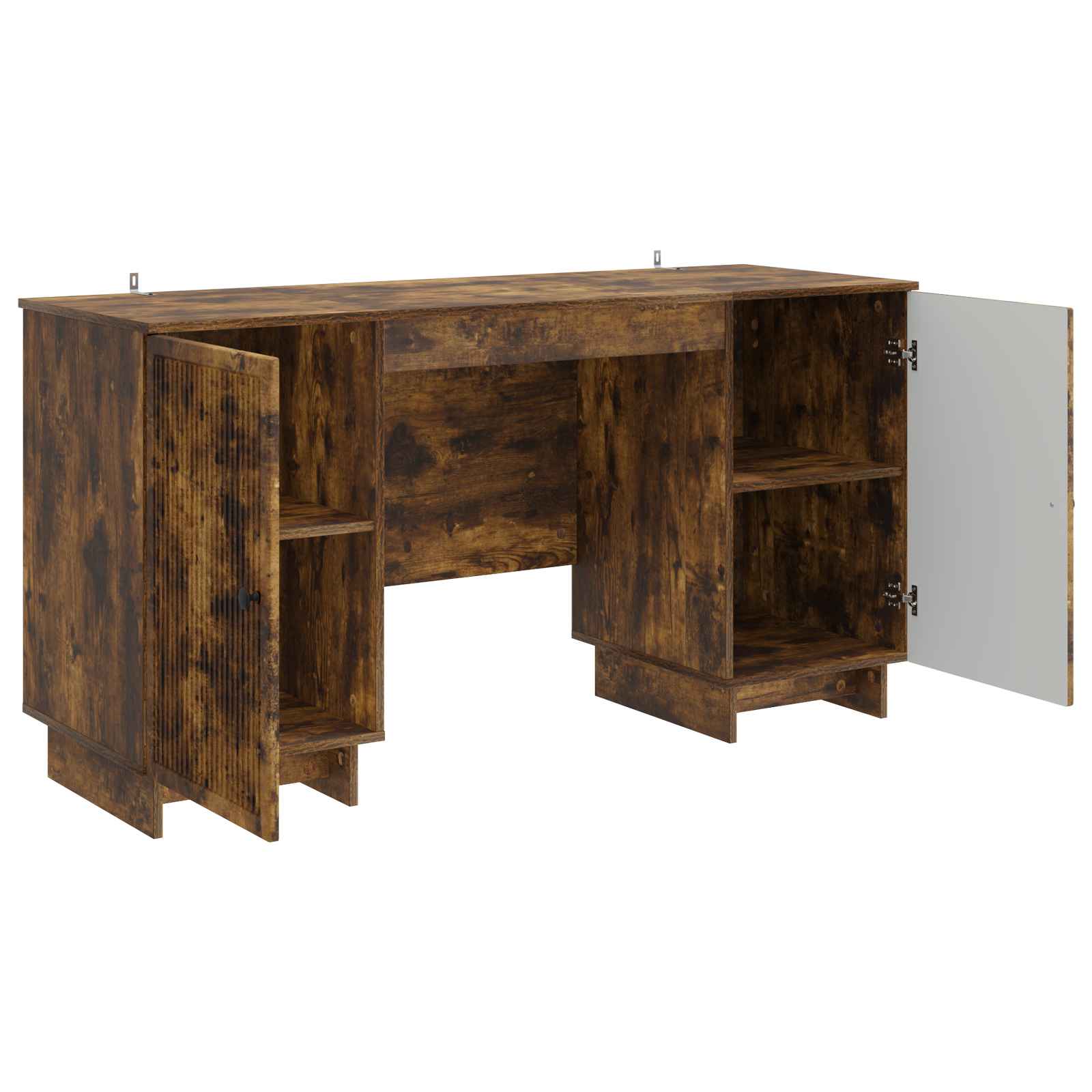 Bureau Gerookt eiken Bewerkt hout 142,5 x 50 x 75 cm is nu te koop bij PeponiXL, paradijselijk wonen!