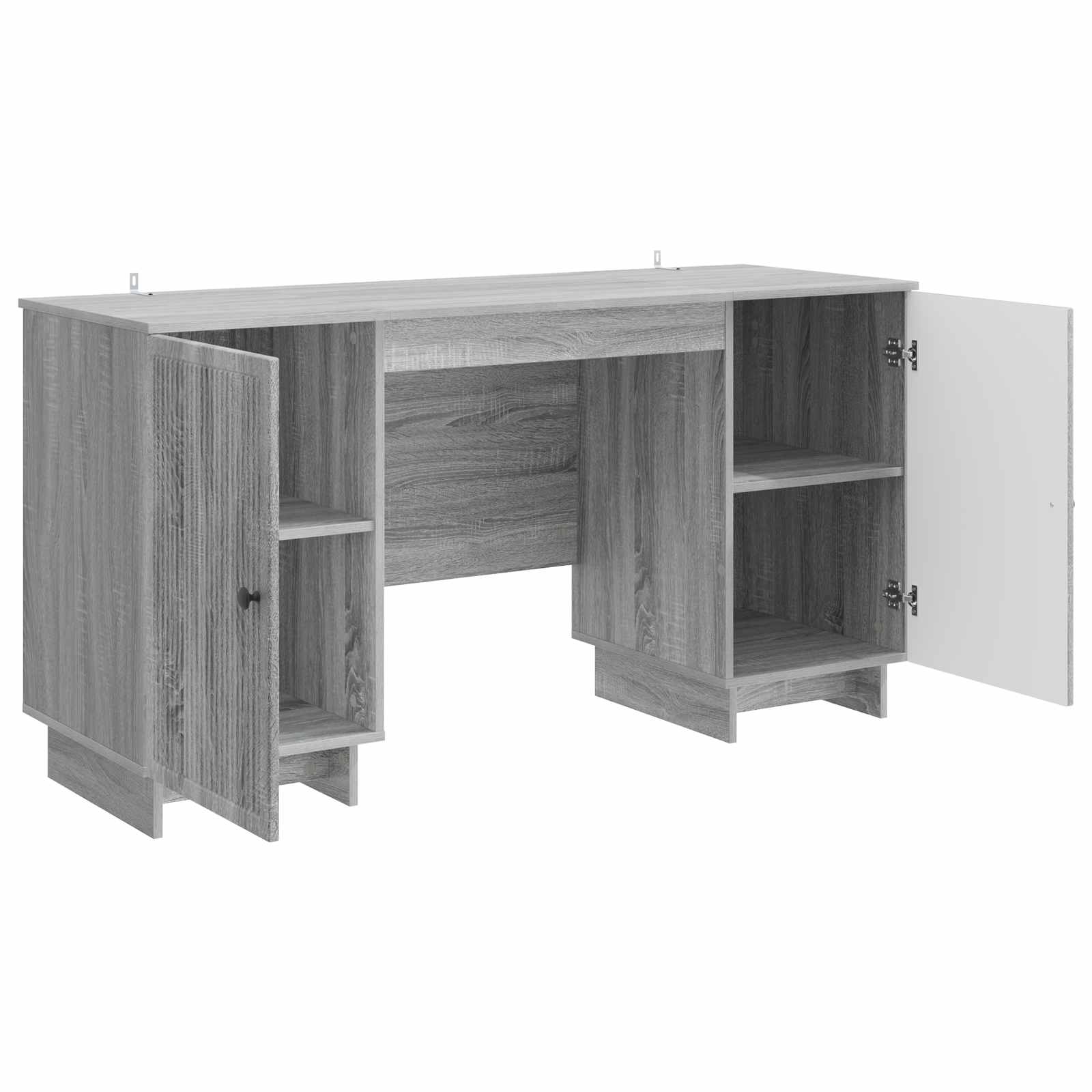 Bureau Grijs Sonoma Bewerkt hout 142,5 x 50 x 75 cm is nu te koop bij PeponiXL, paradijselijk wonen!