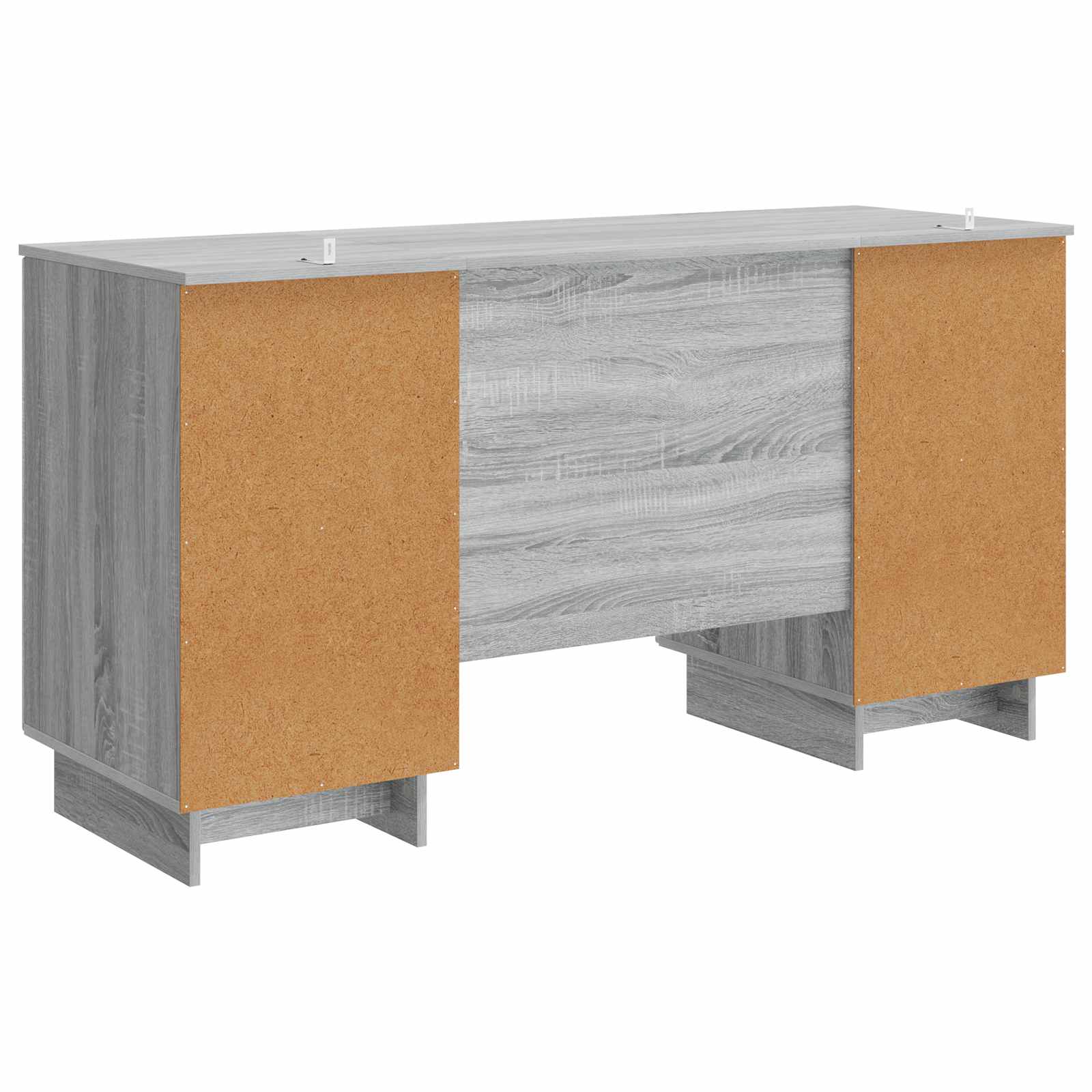 Bureau Grijs Sonoma Bewerkt hout 142,5 x 50 x 75 cm is nu te koop bij PeponiXL, paradijselijk wonen!