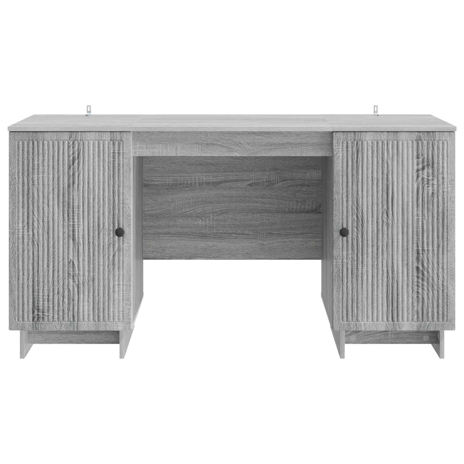 Bureau Grijs Sonoma Bewerkt hout 142,5 x 50 x 75 cm is nu te koop bij PeponiXL, paradijselijk wonen!