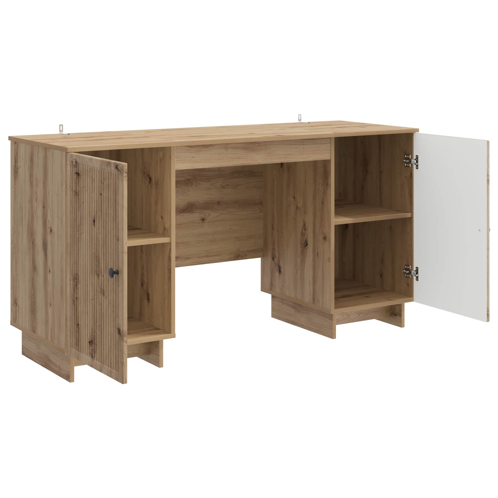 Bureau Artisanaal eiken Bewerkt hout 142,5 x 50 x 75 cm is nu te koop bij PeponiXL, paradijselijk wonen!