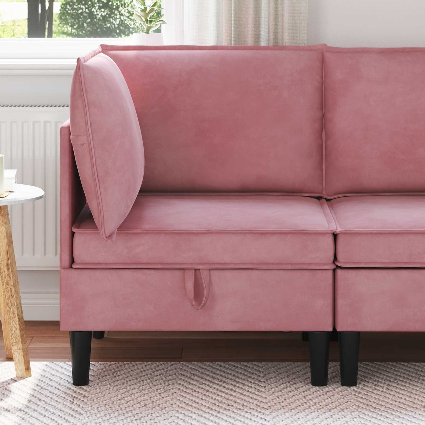 Bank met opslag Roze Fluweel is nu te koop bij PeponiXL, paradijselijk wonen!