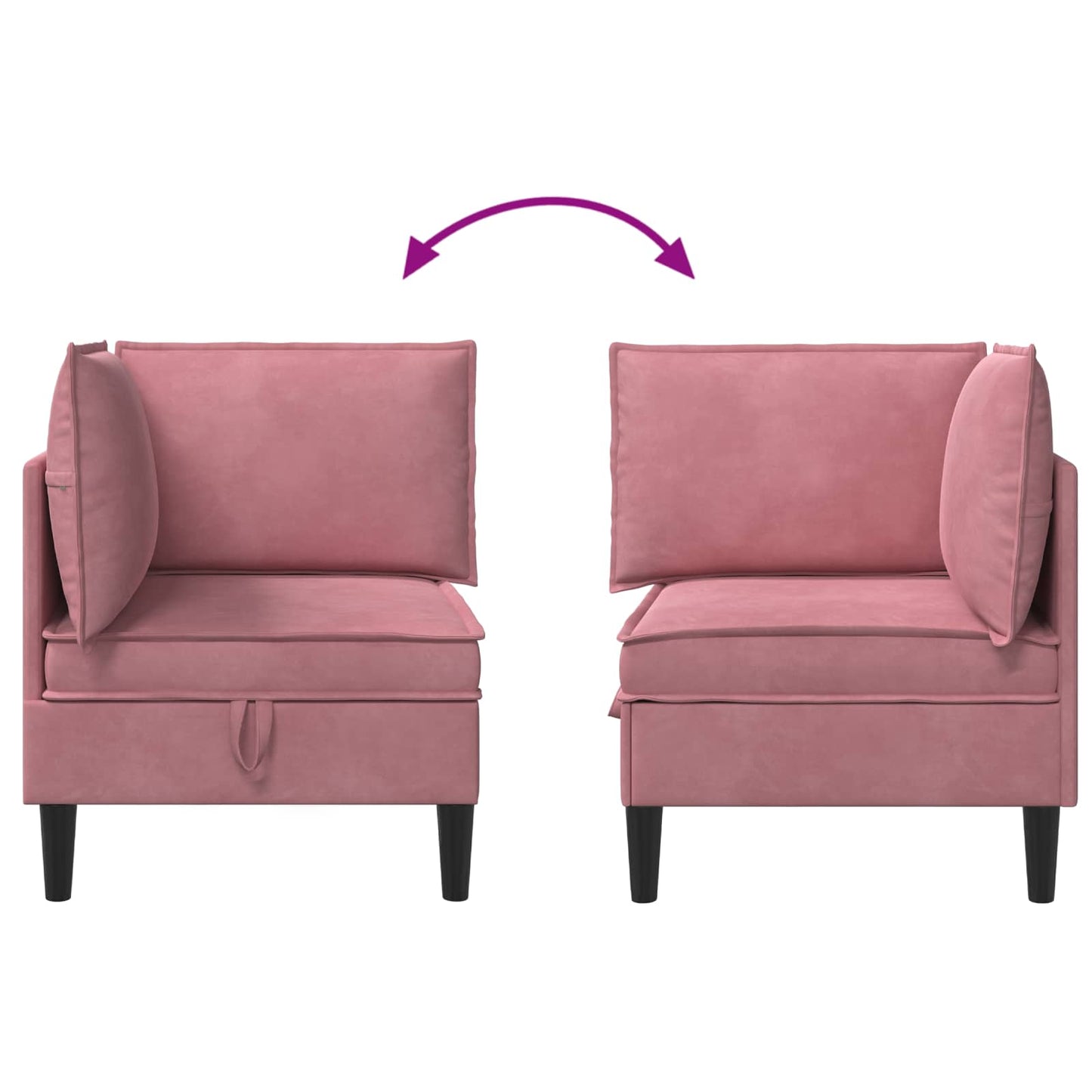 Bank met opslag Roze Fluweel is nu te koop bij PeponiXL, paradijselijk wonen!