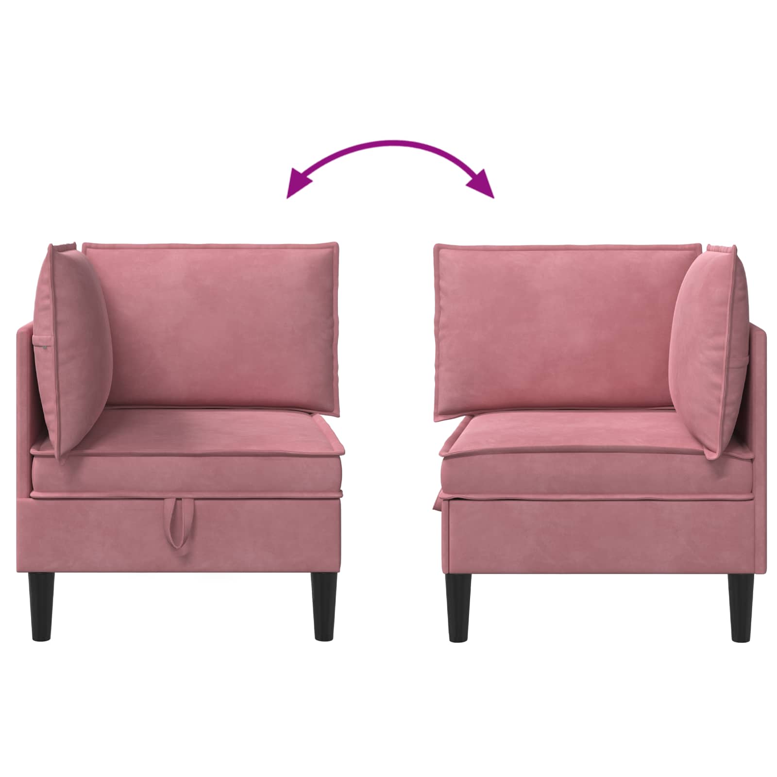 Bank met opslag Roze Fluweel is nu te koop bij PeponiXL, paradijselijk wonen!