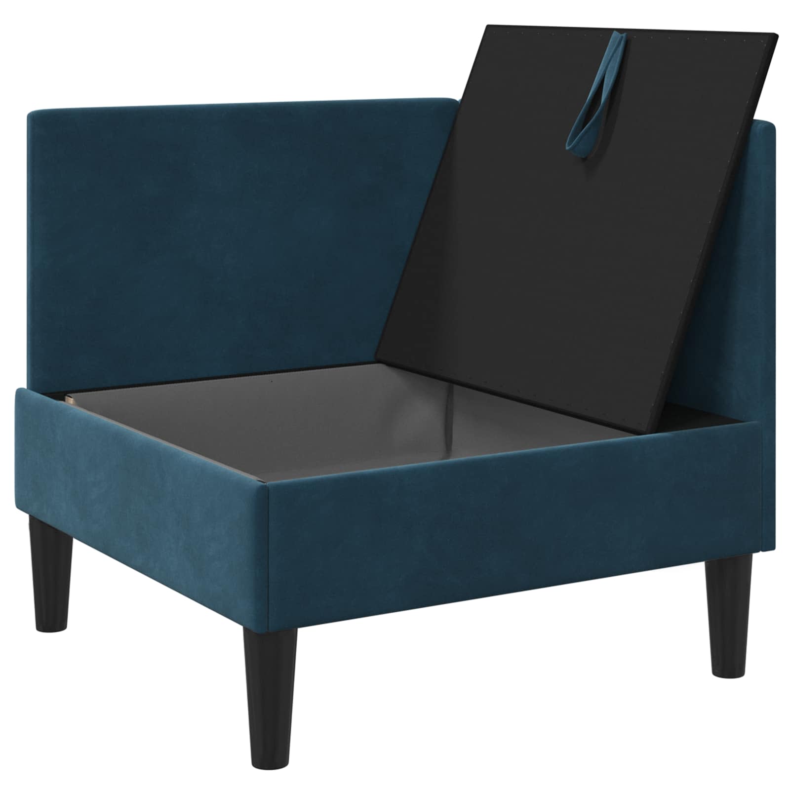 Bank met opslag Blauw Fluweel is nu te koop bij PeponiXL, paradijselijk wonen!