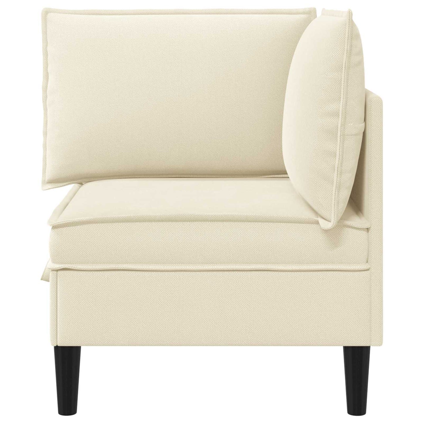 Hoeksofa met Opbergruimte Crèmekleurig Fluweel is nu te koop bij PeponiXL, paradijselijk wonen!