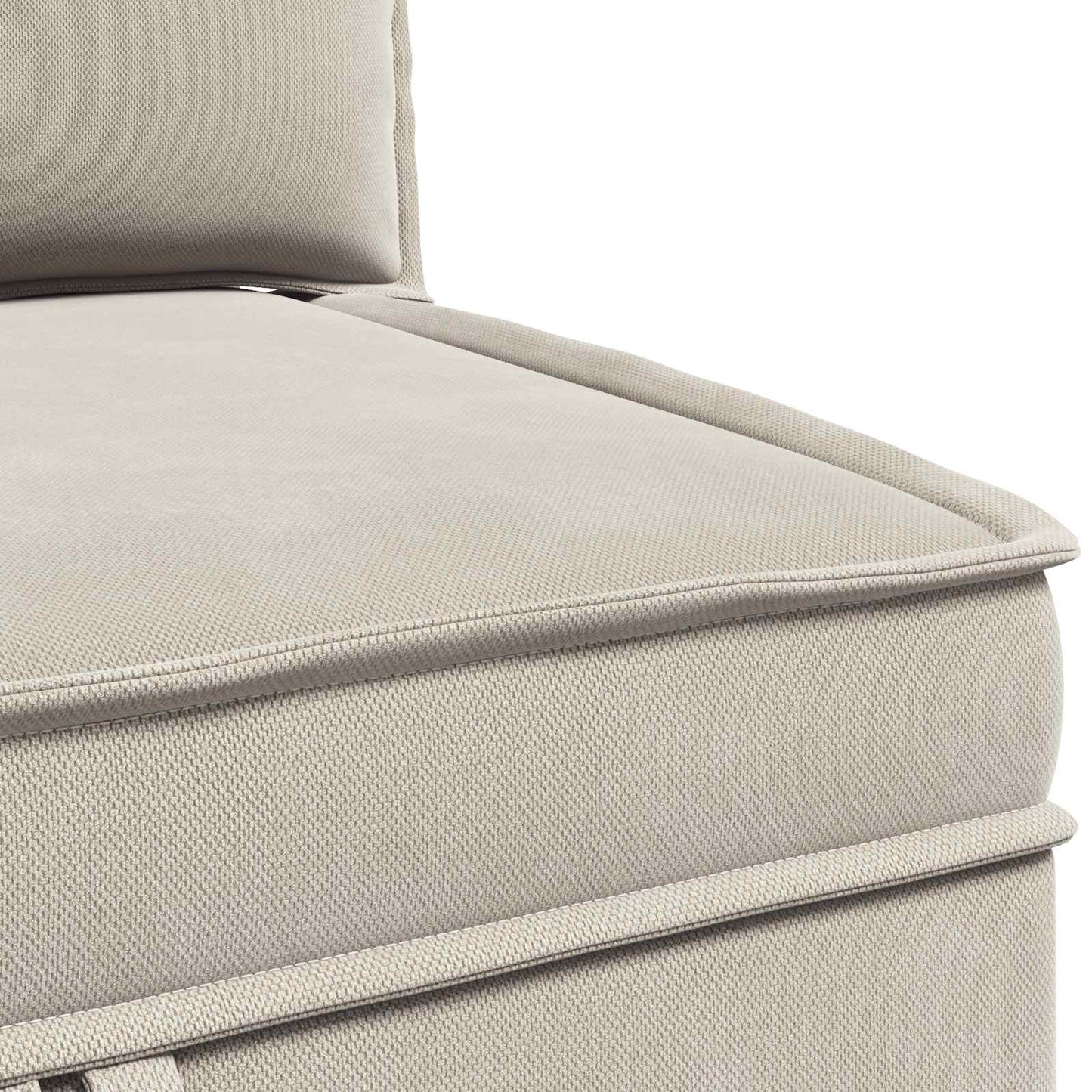 Hoeksofa met Opbergruimte Havermout Fluweel is nu te koop bij PeponiXL, paradijselijk wonen!