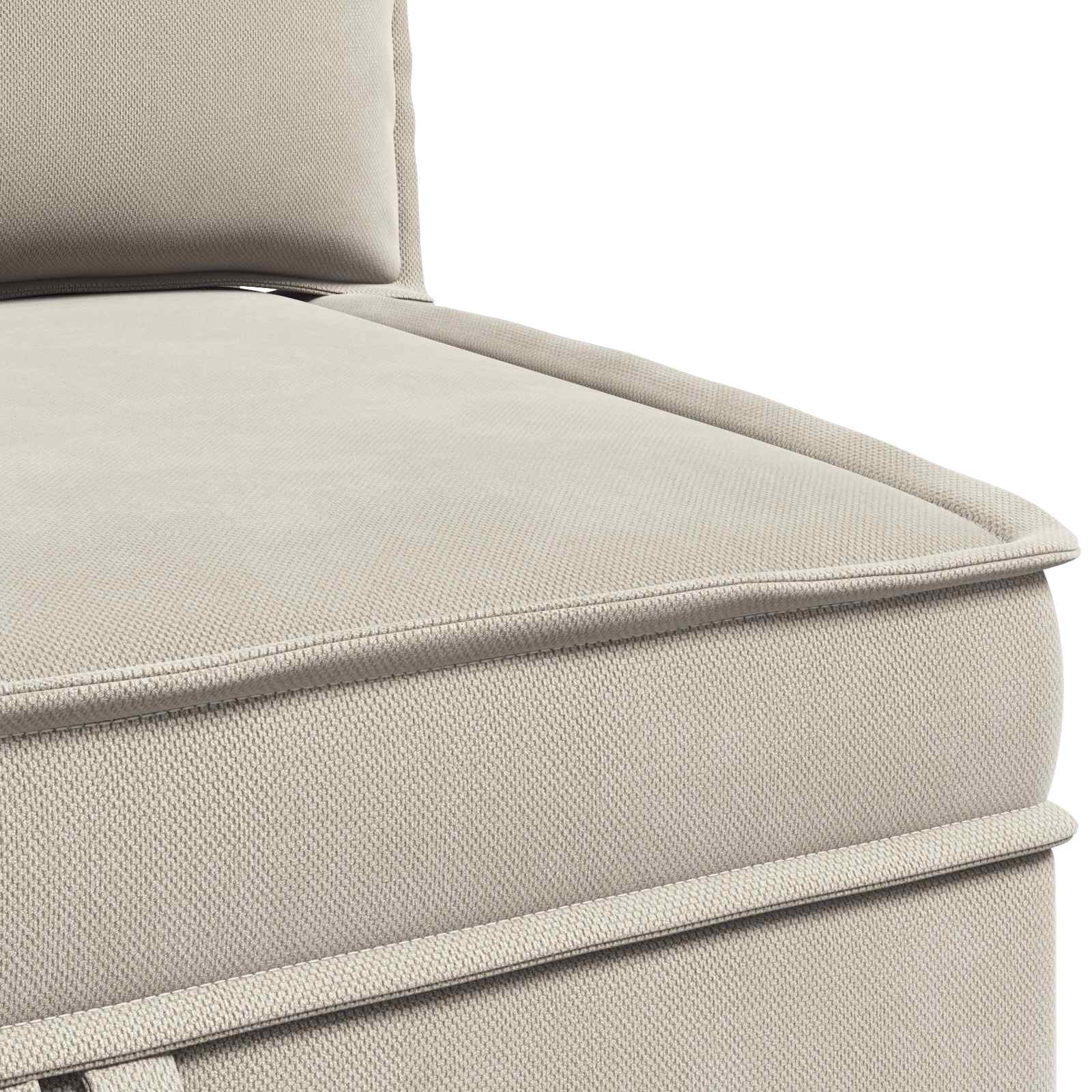 Hoeksofa met Opbergruimte Havermout Fluweel is nu te koop bij PeponiXL, paradijselijk wonen!