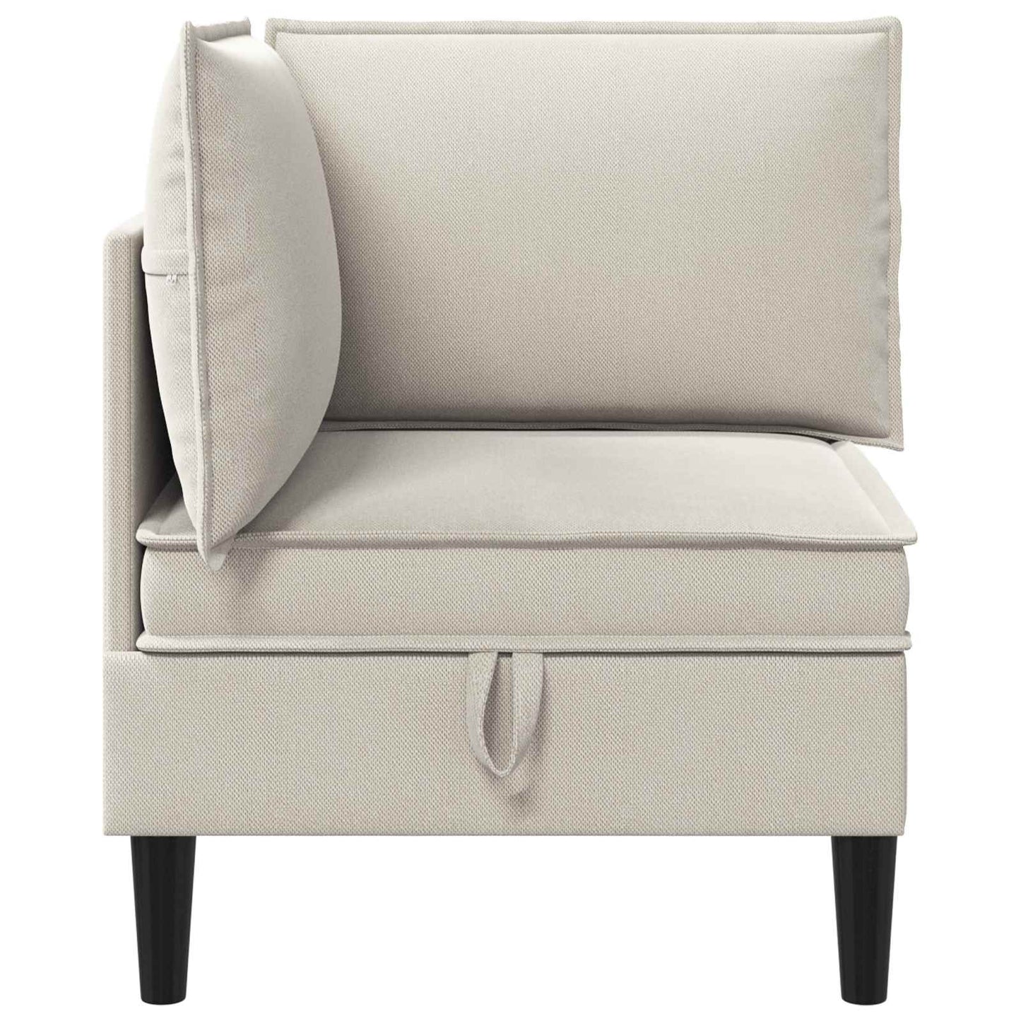 Hoeksofa met Opbergruimte Havermout Fluweel is nu te koop bij PeponiXL, paradijselijk wonen!