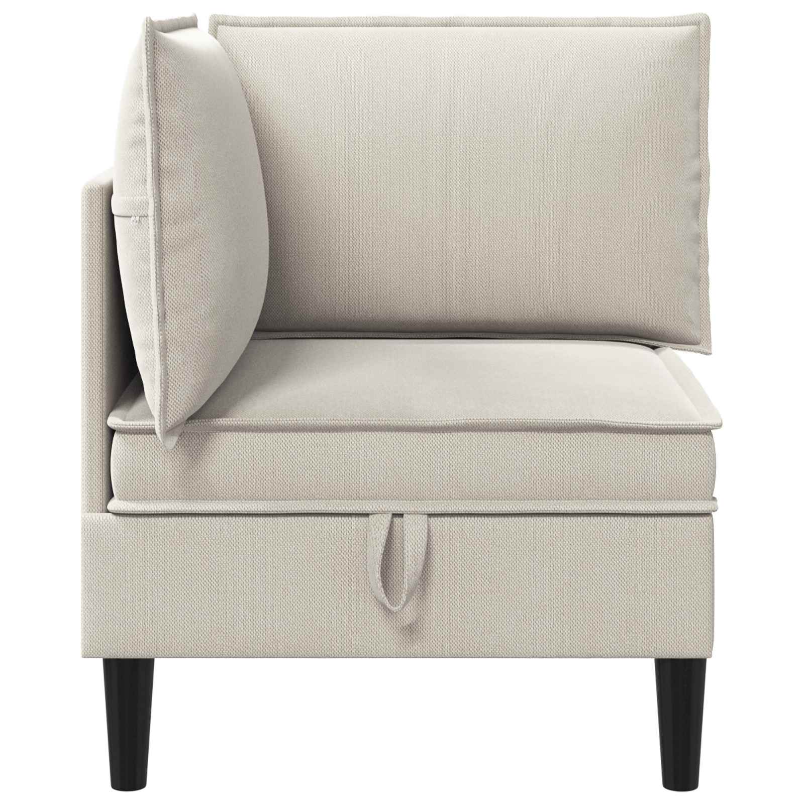 Hoeksofa met Opbergruimte Havermout Fluweel is nu te koop bij PeponiXL, paradijselijk wonen!