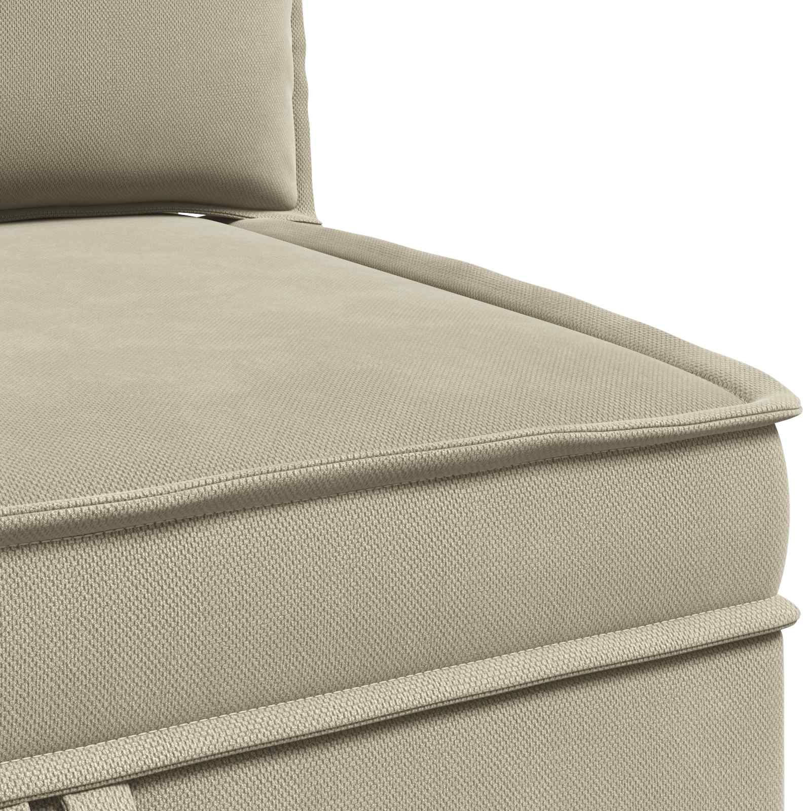 Hoeksofa met Opbergruimte Zand Fluweel is nu te koop bij PeponiXL, paradijselijk wonen!
