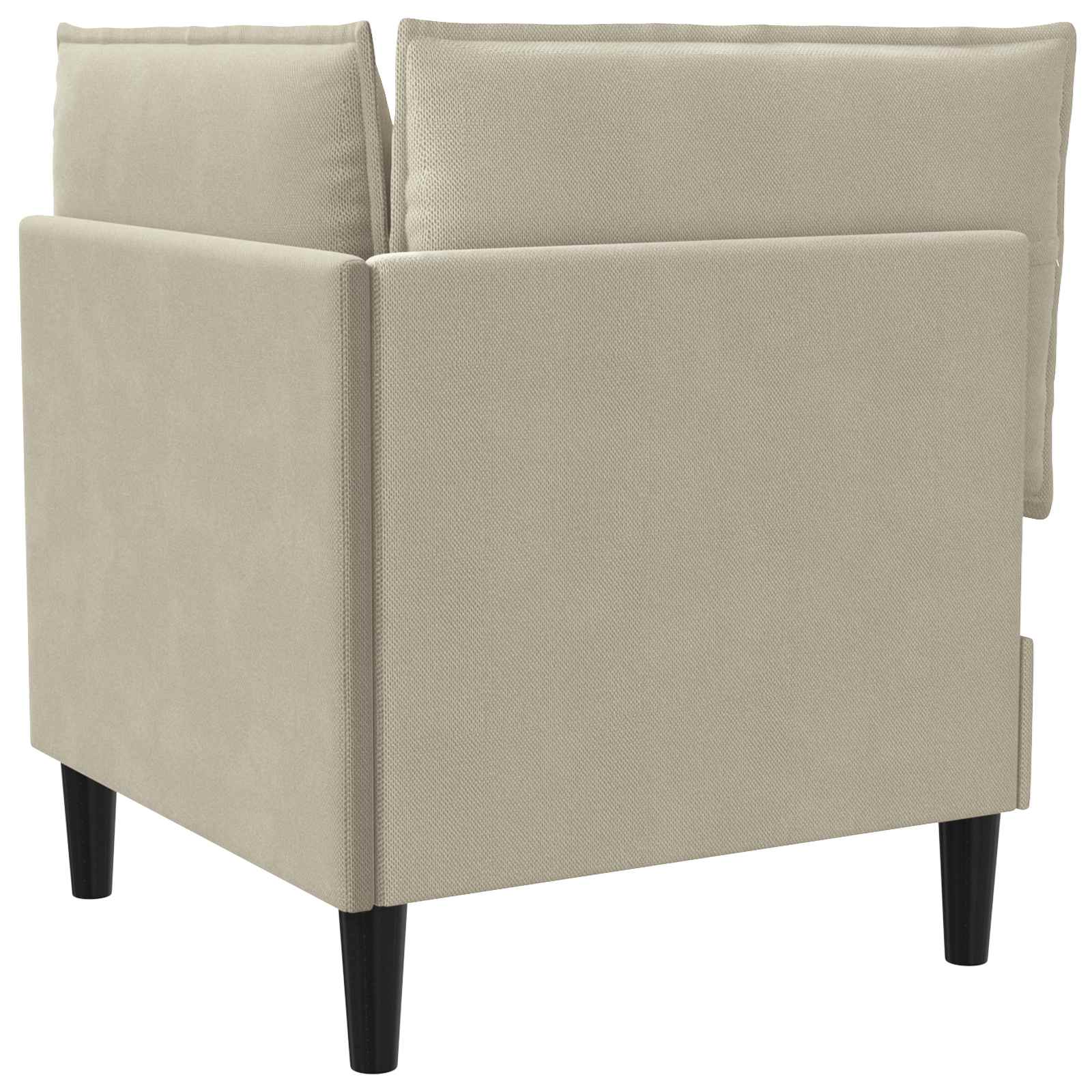 Hoeksofa met Opbergruimte Zand Fluweel is nu te koop bij PeponiXL, paradijselijk wonen!
