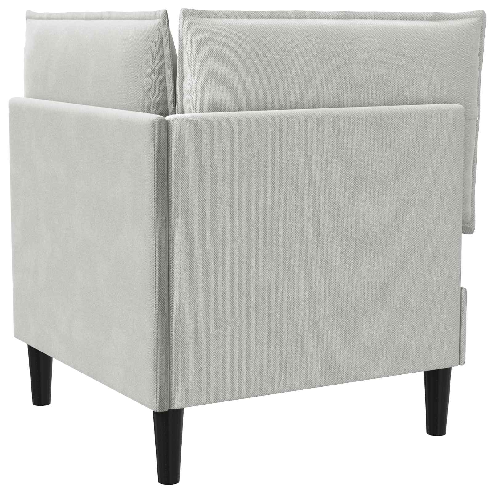 Hoeksofa met Opbergruimte Lichtgrijs Fluweel is nu te koop bij PeponiXL, paradijselijk wonen!
