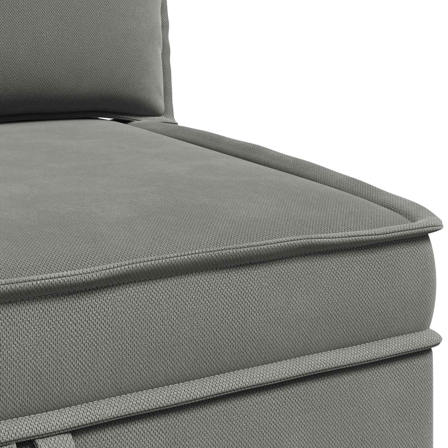 Hoeksofa met Opbergruimte Donkergrijs Fluweel is nu te koop bij PeponiXL, paradijselijk wonen!