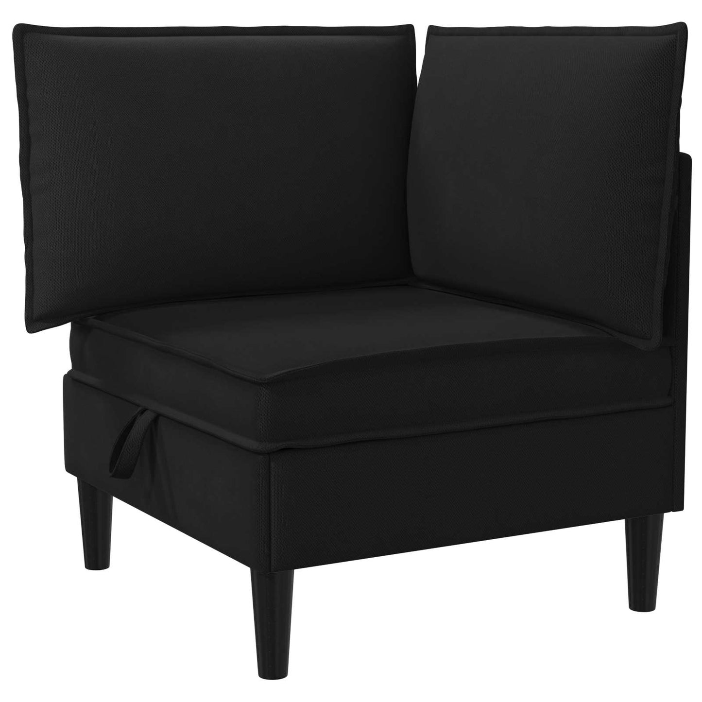 Hoeksofa met Opbergruimte Zwart Fluweel is nu te koop bij PeponiXL, paradijselijk wonen!