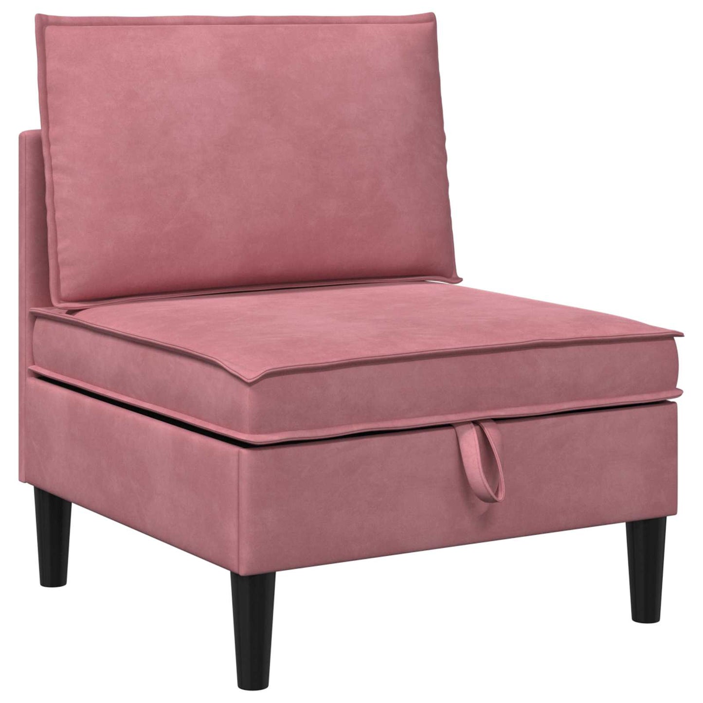 Middelste Bank met Opbergruimte Roze Fluweel is nu te koop bij PeponiXL, paradijselijk wonen!
