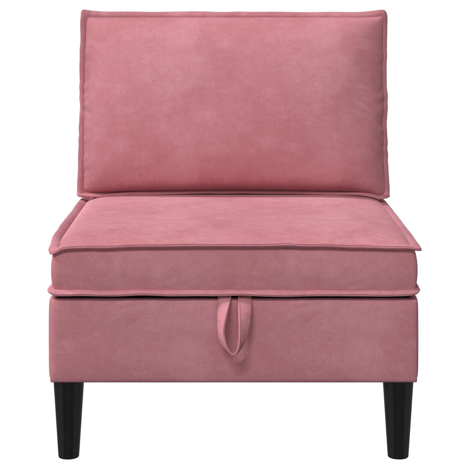 Middelste Bank met Opbergruimte Roze Fluweel is nu te koop bij PeponiXL, paradijselijk wonen!