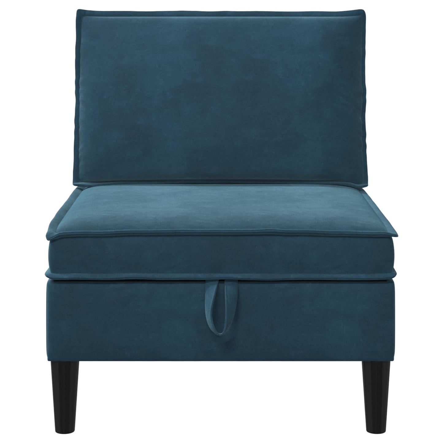 Middelste Bank met Opbergruimte Blauw Fluweel is nu te koop bij PeponiXL, paradijselijk wonen!