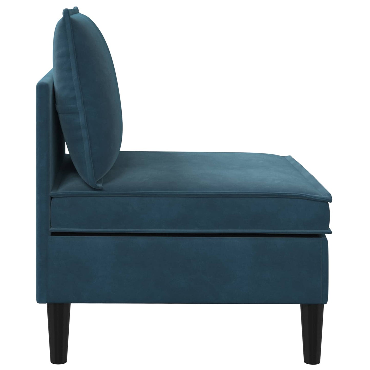Middelste Bank met Opbergruimte Blauw Fluweel is nu te koop bij PeponiXL, paradijselijk wonen!
