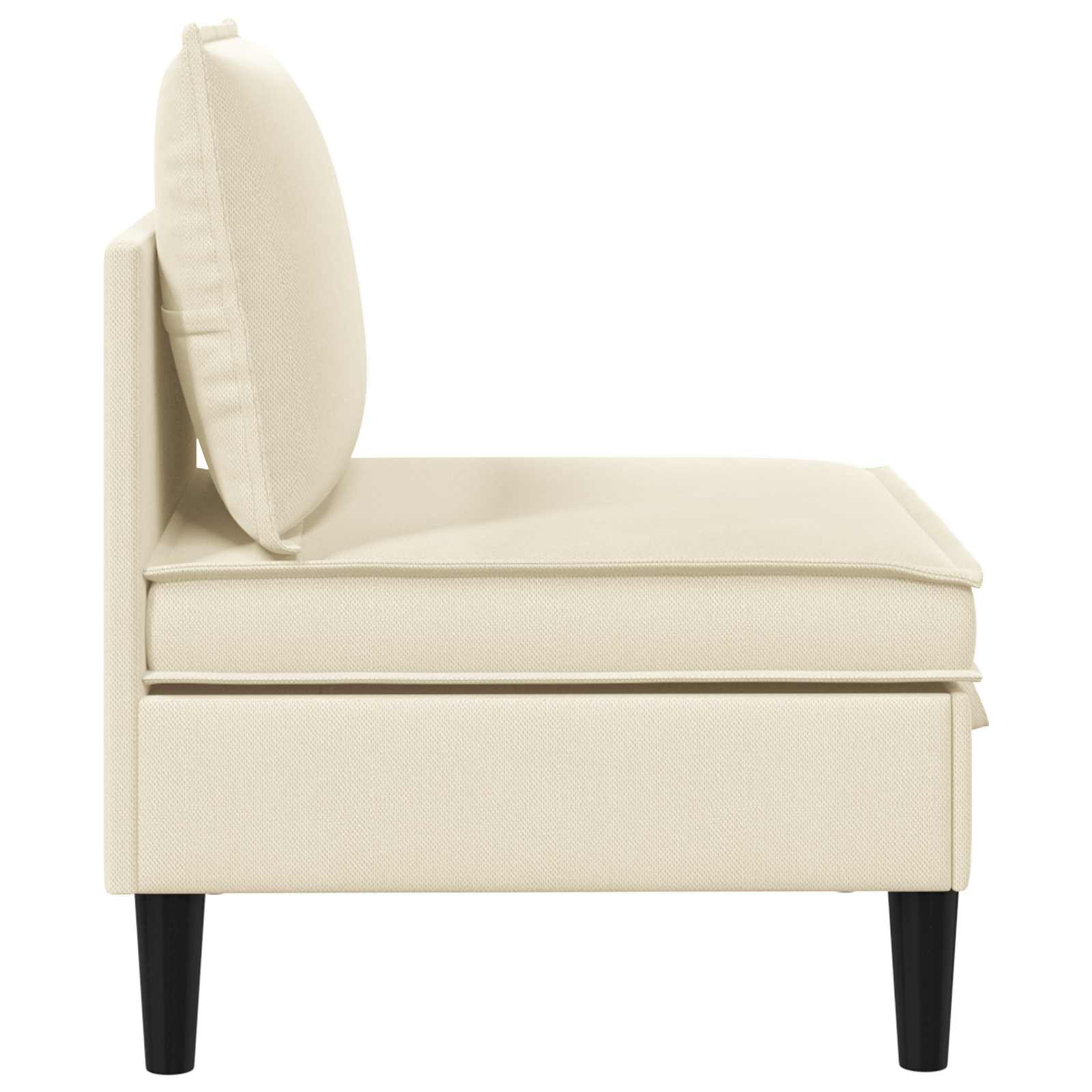 Middelse Sofa met Opbergruimte Crèmekleurig Fluweel is nu te koop bij PeponiXL, paradijselijk wonen!