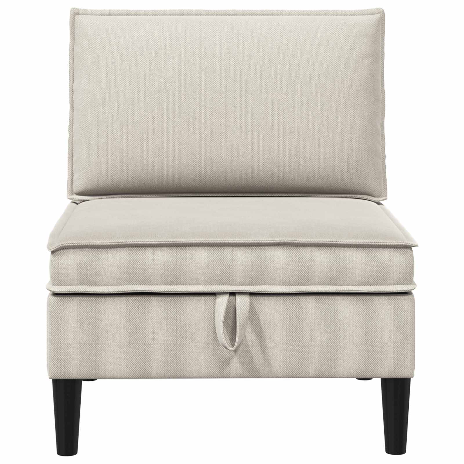 Middelse Sofa met Opbergruimte Havermout Fluweel is nu te koop bij PeponiXL, paradijselijk wonen!