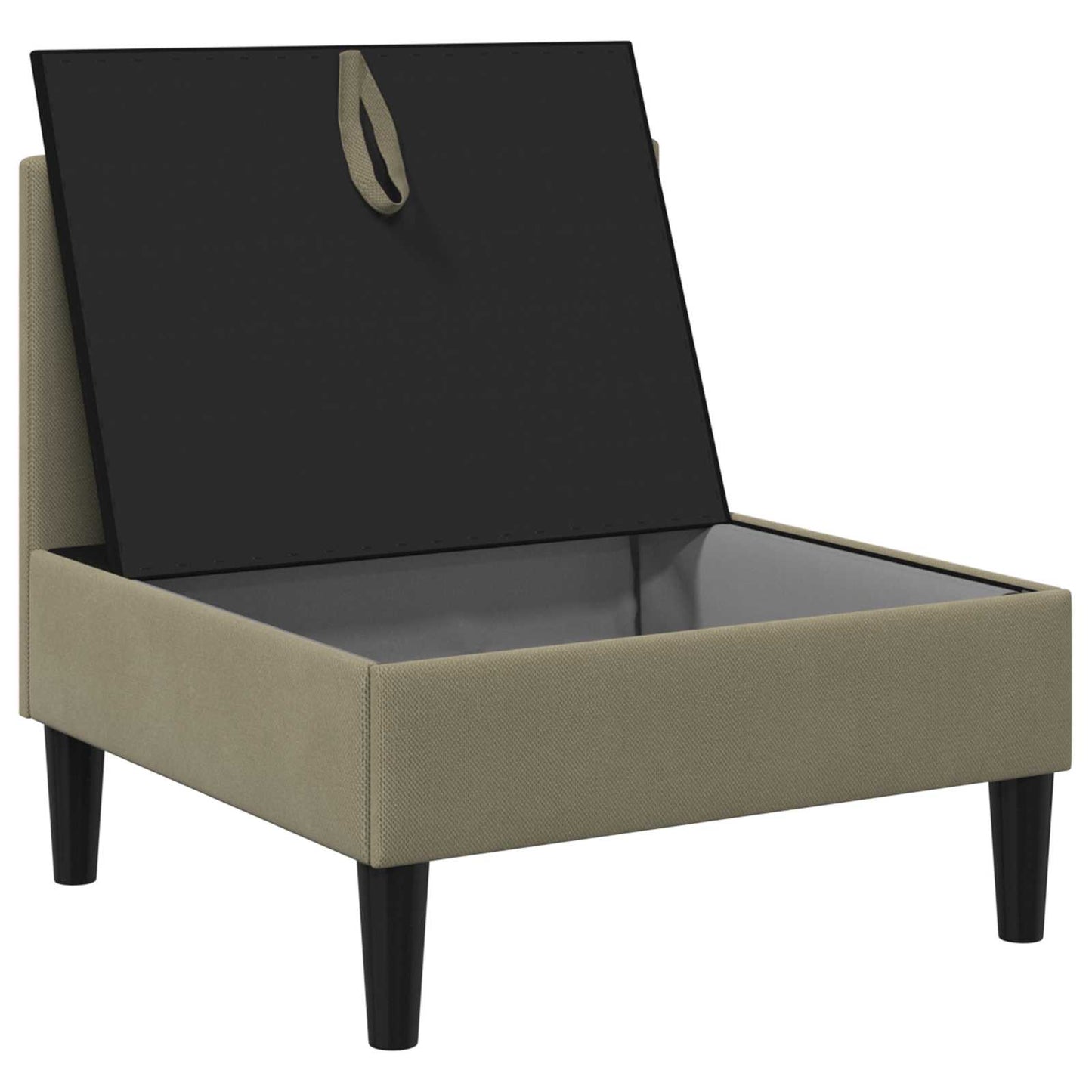 Middelse Sofa met Opbergruimte Kaki Fluweel is nu te koop bij PeponiXL, paradijselijk wonen!
