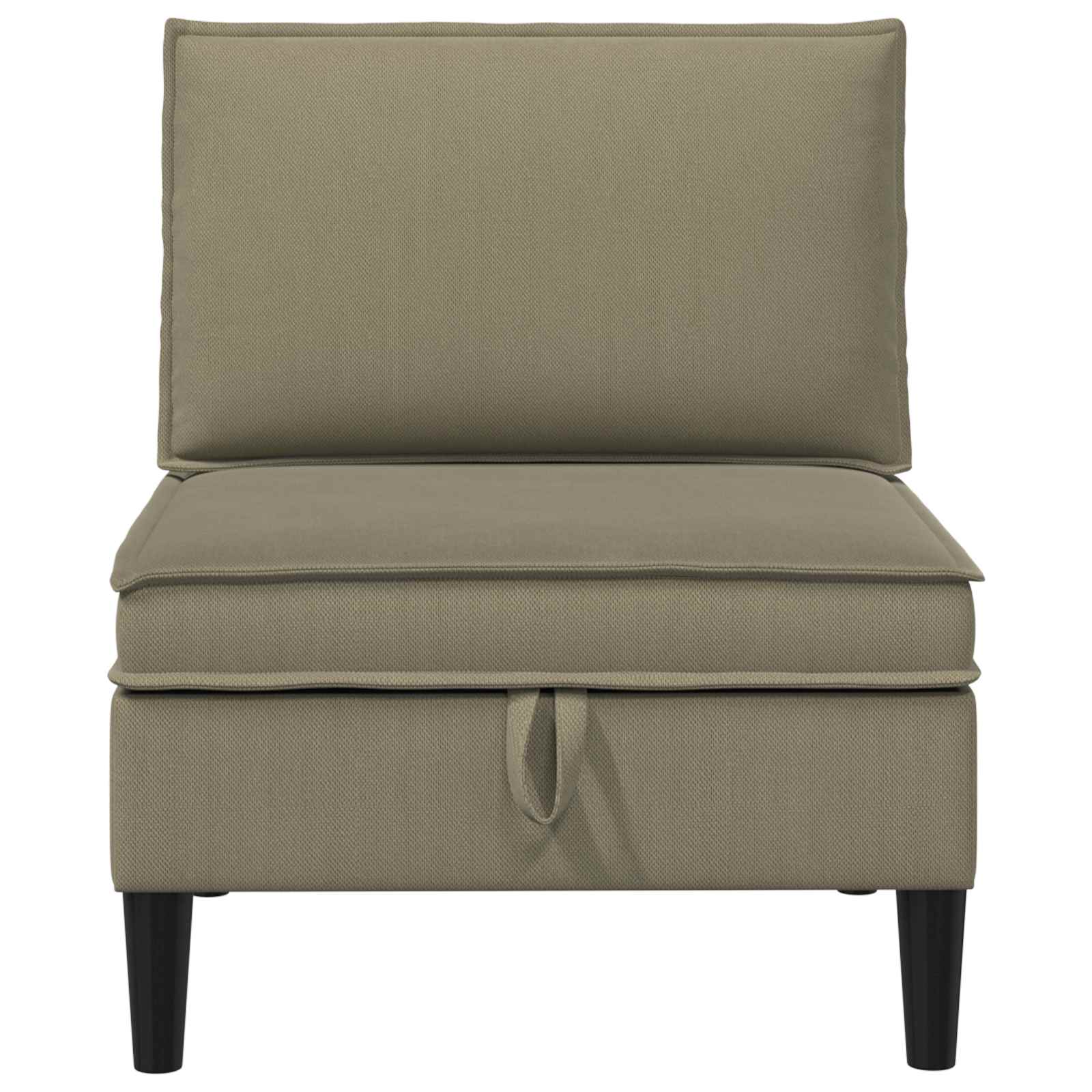 Middelse Sofa met Opbergruimte Kaki Fluweel is nu te koop bij PeponiXL, paradijselijk wonen!