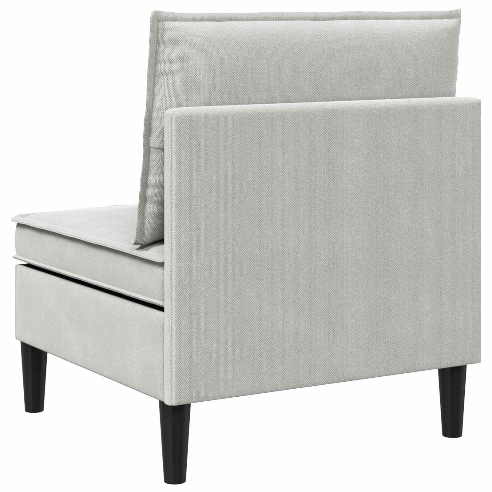 Middelse Sofa met Opbergruimte Lichtgrijs Fluweel is nu te koop bij PeponiXL, paradijselijk wonen!