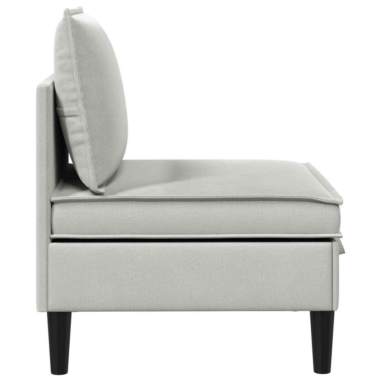 Middelse Sofa met Opbergruimte Lichtgrijs Fluweel is nu te koop bij PeponiXL, paradijselijk wonen!