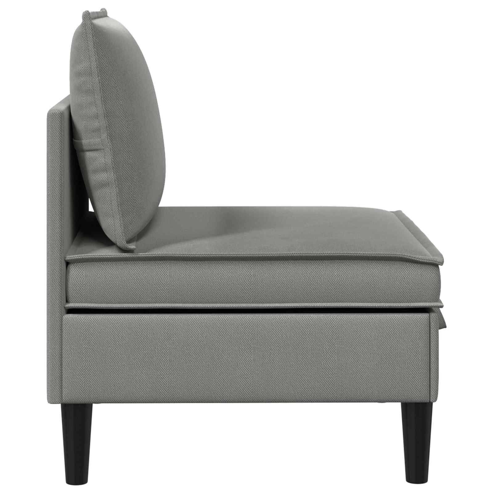 Middelse Sofa met Opbergruimte Donkergrijs Fluweel is nu te koop bij PeponiXL, paradijselijk wonen!