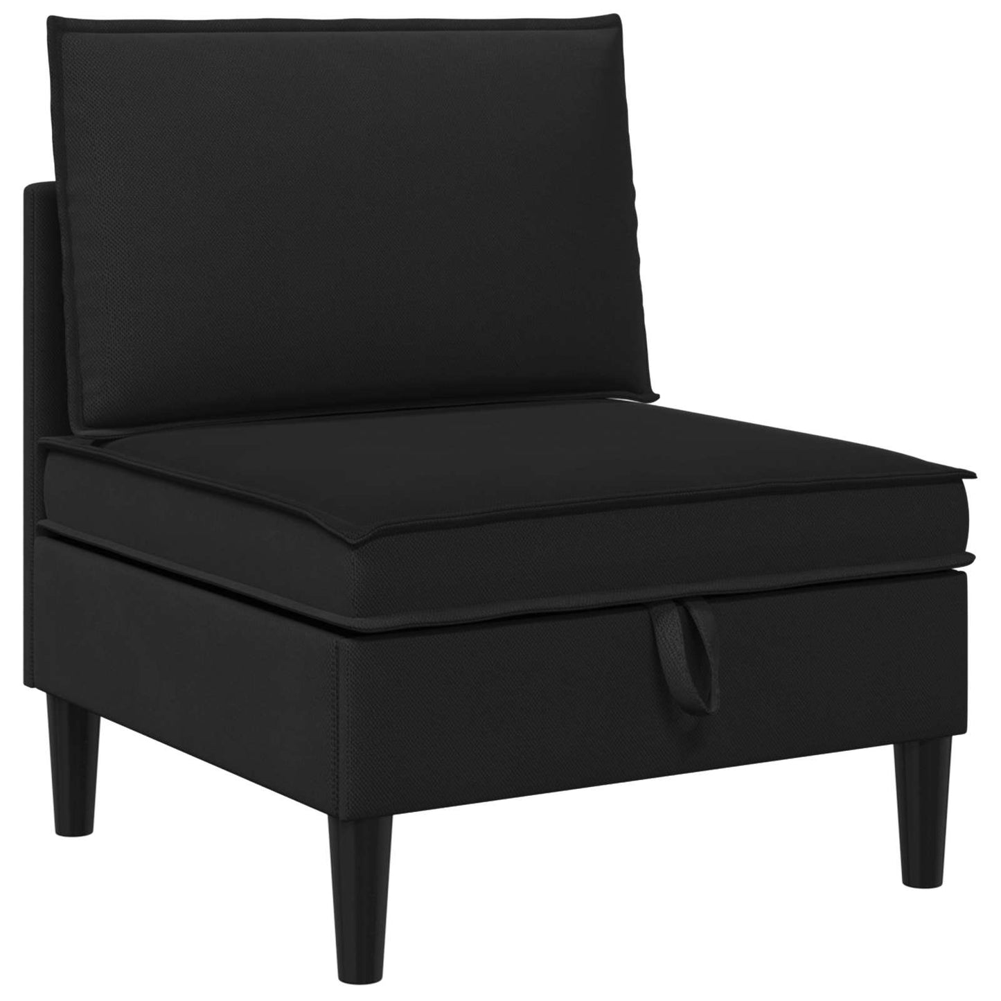 Middelse Sofa met Opbergruimte Zwart Fluweel is nu te koop bij PeponiXL, paradijselijk wonen!