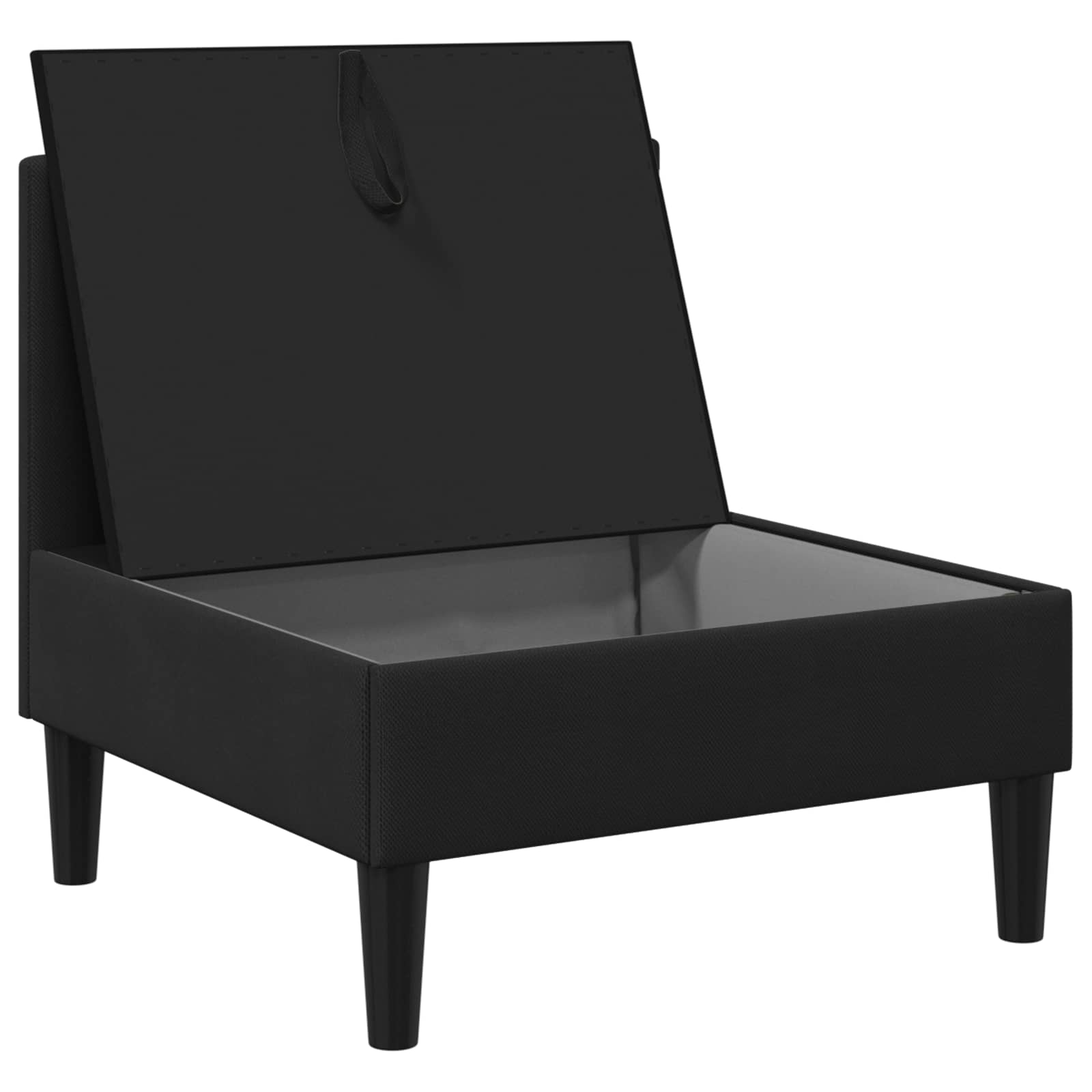 Middelse Sofa met Opbergruimte Zwart Fluweel is nu te koop bij PeponiXL, paradijselijk wonen!