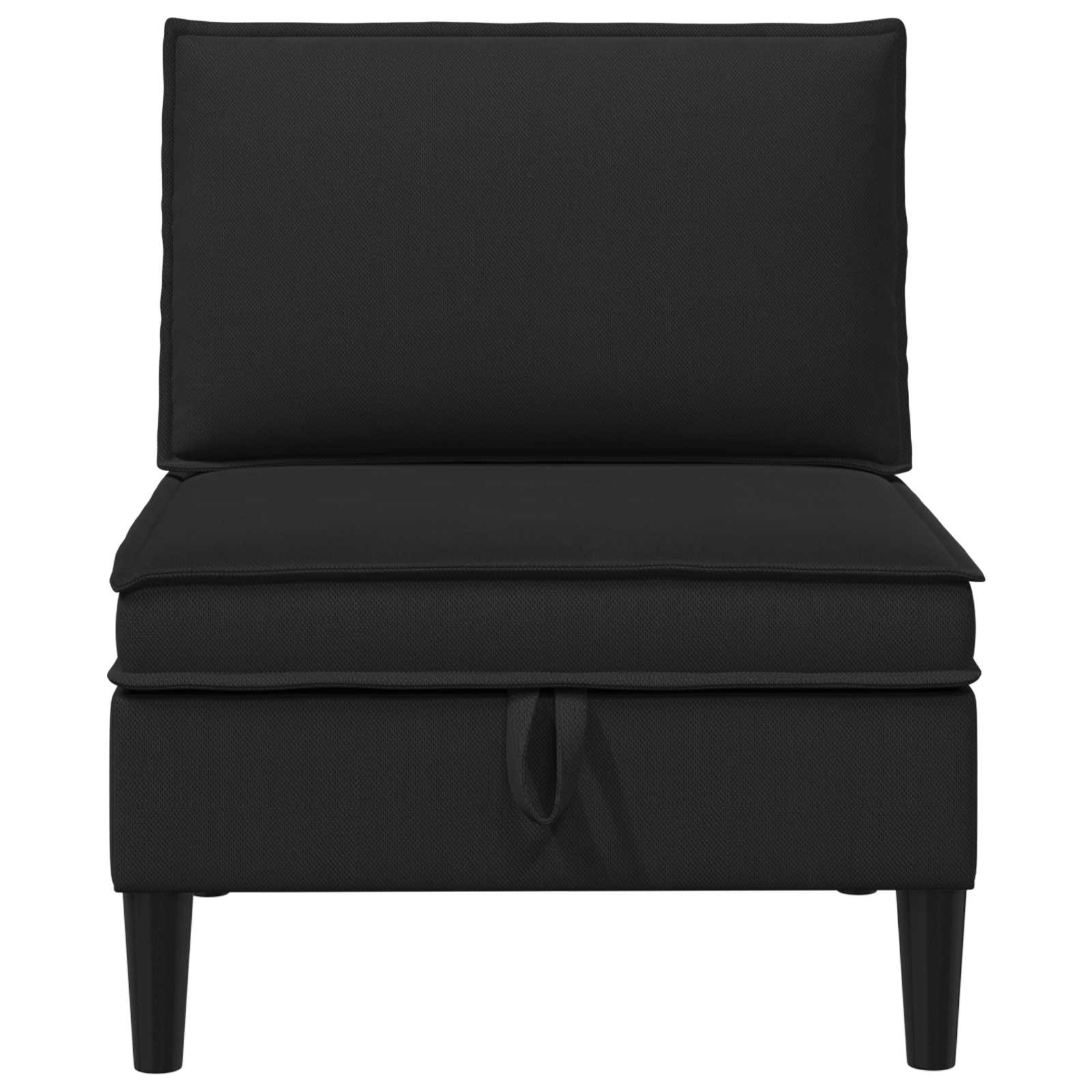 Middelse Sofa met Opbergruimte Zwart Fluweel is nu te koop bij PeponiXL, paradijselijk wonen!