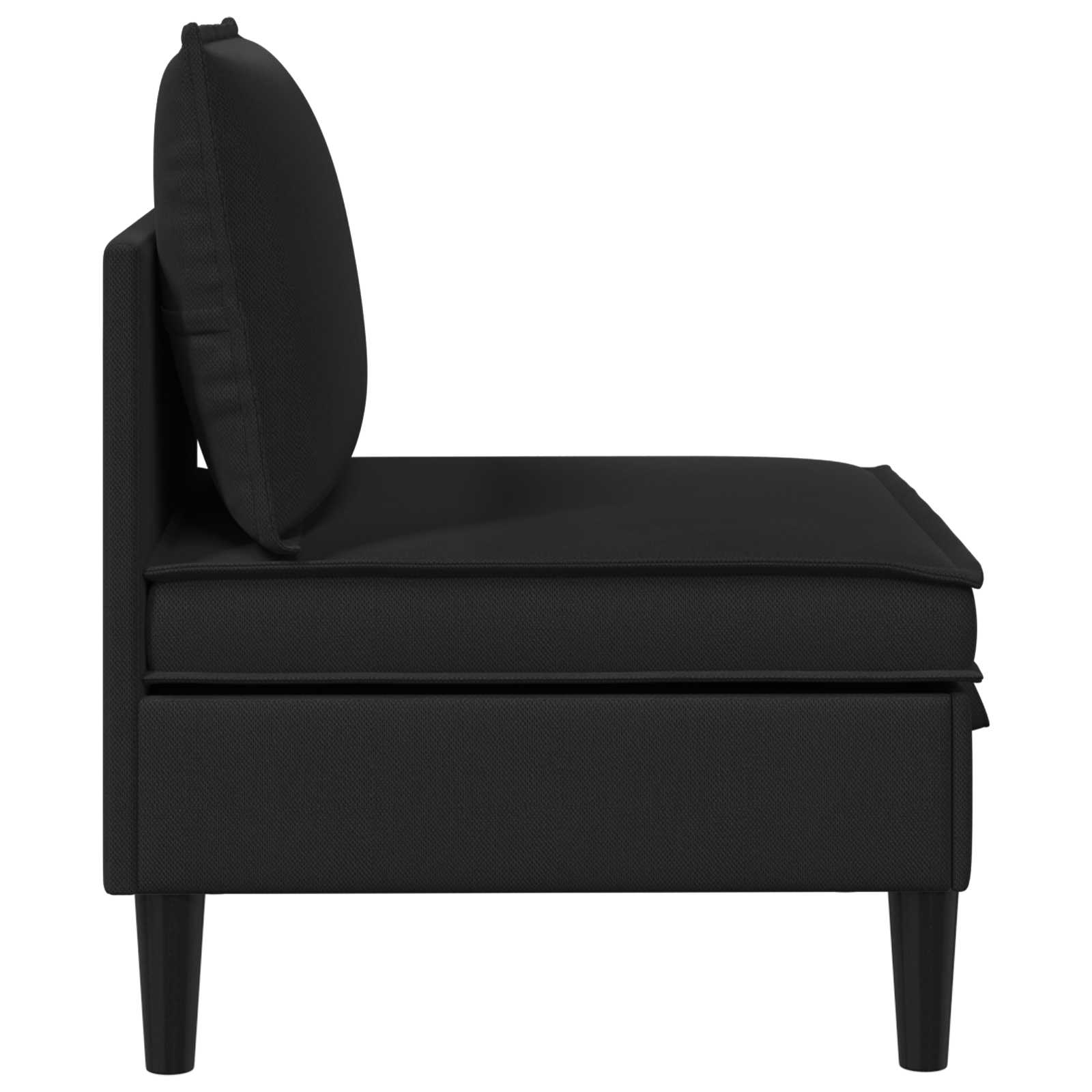 Middelse Sofa met Opbergruimte Zwart Fluweel is nu te koop bij PeponiXL, paradijselijk wonen!