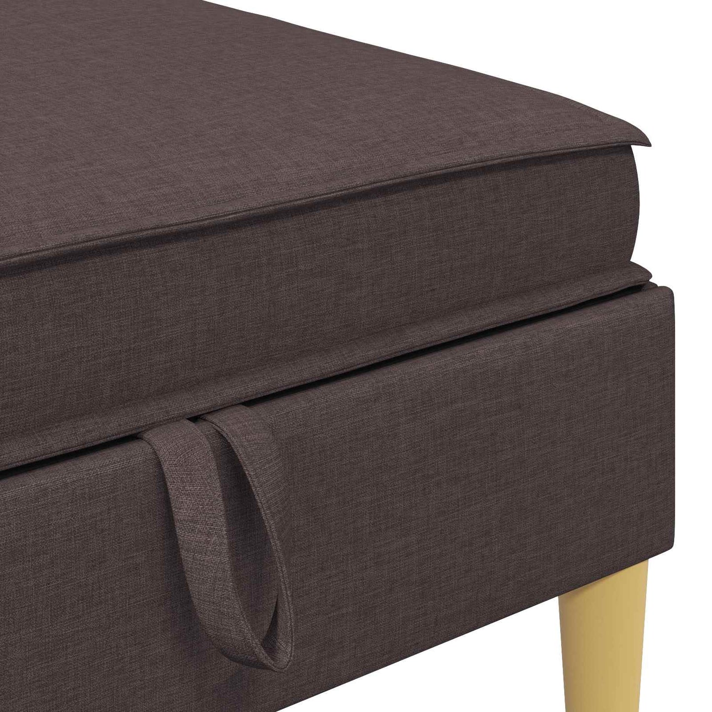 Sofa Kruk met Opslag Donkerbruin Stof is nu te koop bij PeponiXL, paradijselijk wonen!