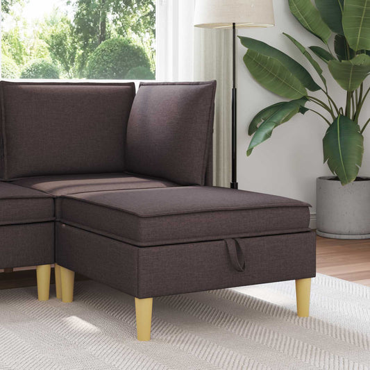 Sofa Kruk met Opslag Donkerbruin Stof is nu te koop bij PeponiXL, paradijselijk wonen!