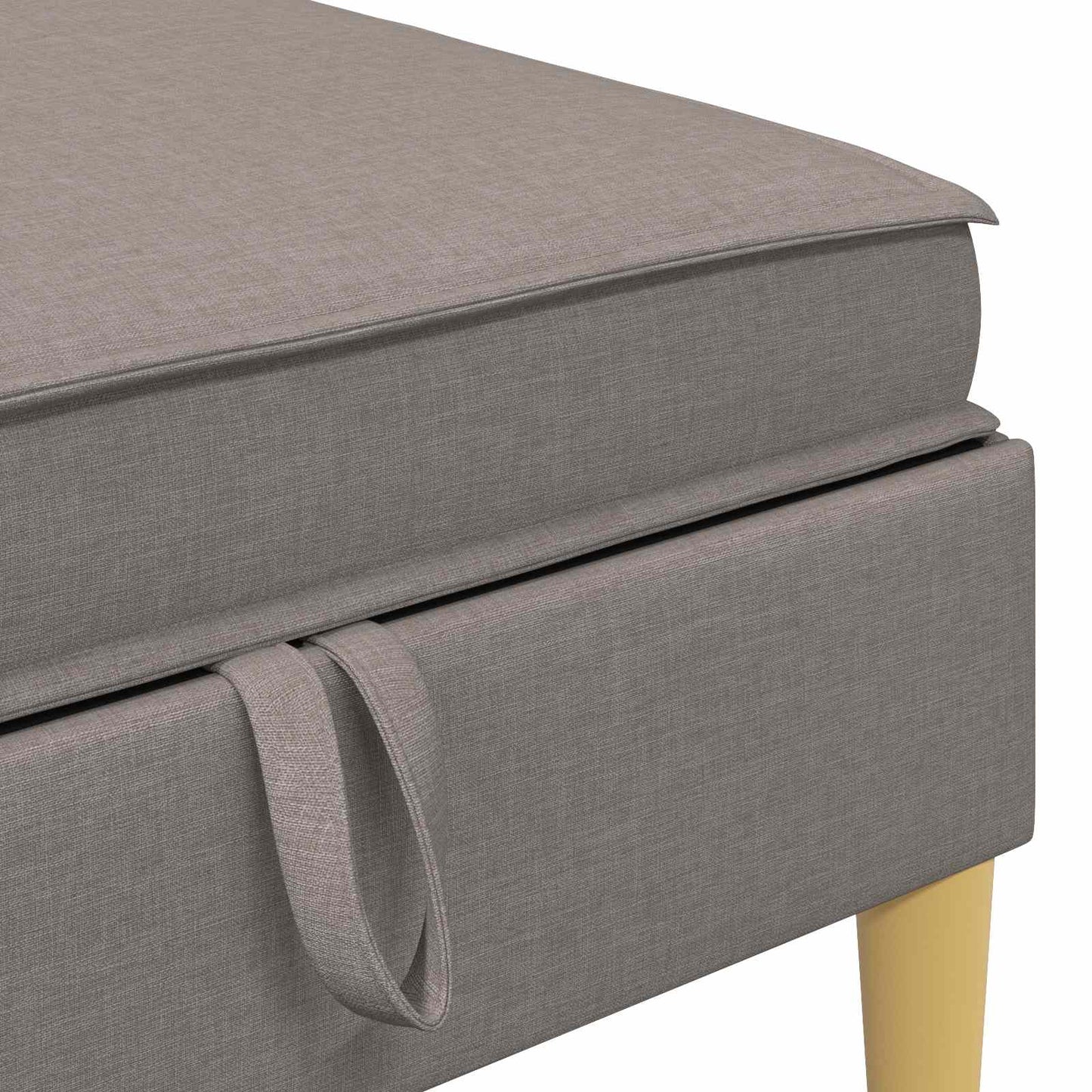 Sofa Kruk met Opslag Taupe Stof is nu te koop bij PeponiXL, paradijselijk wonen!